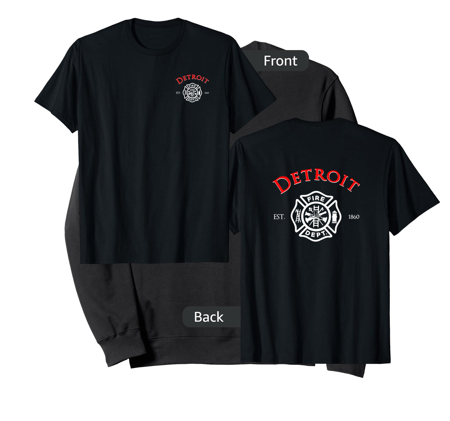 City of Detroit Fire Rescue Michigan Firefighter T-Shirt T-Shirt