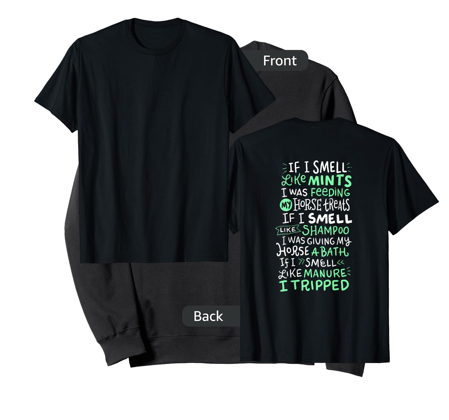 If I Smell Like Mints Horse T Shirt Gift Ideas for Girls