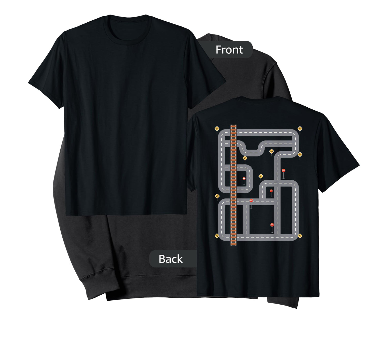Cool Playmat Race Car Track On Back Dad race car Mat T-Shirt