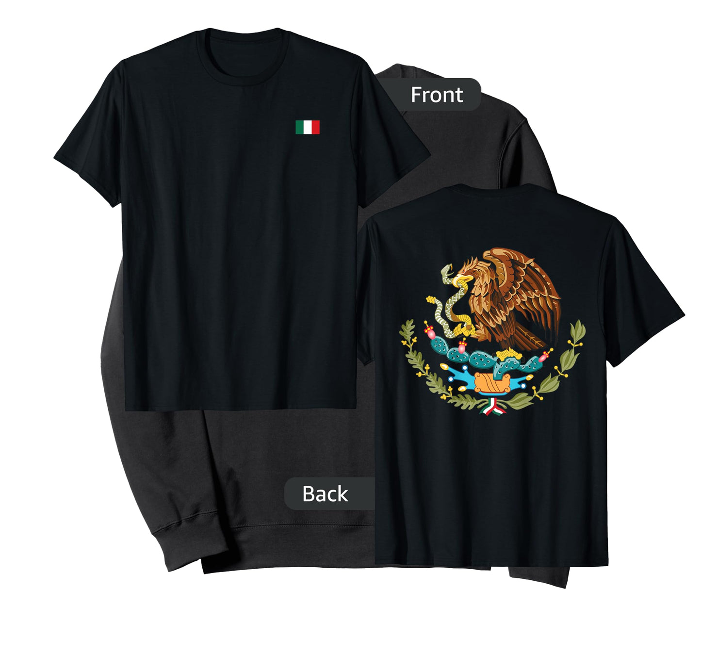 Mexico Flag Mexican Pride Flag of Mexico Coat of Arms Nation T-Shirt