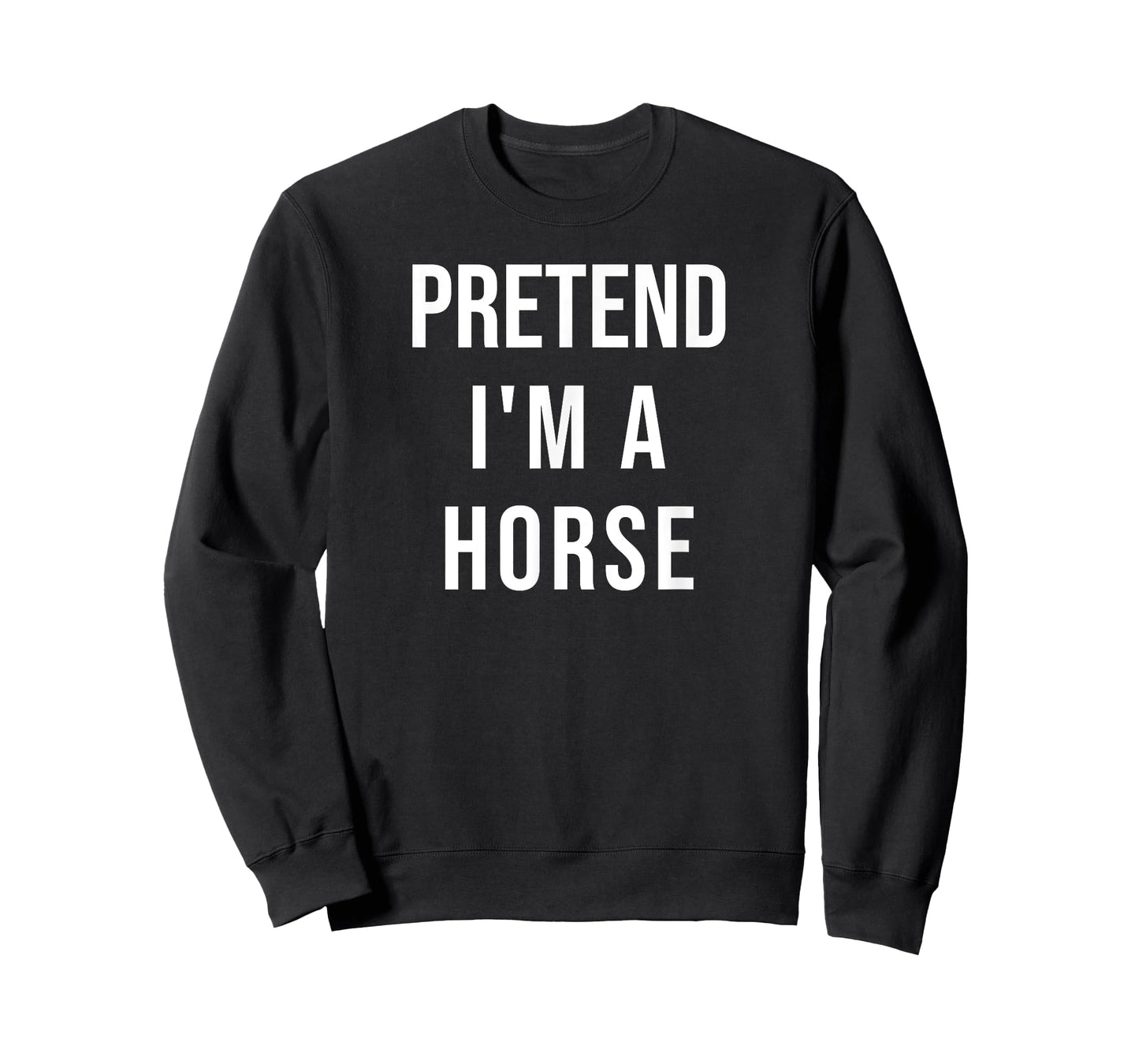 Lazy Halloween Pretend I'm A Horse Costume Funny Party T-Shirt