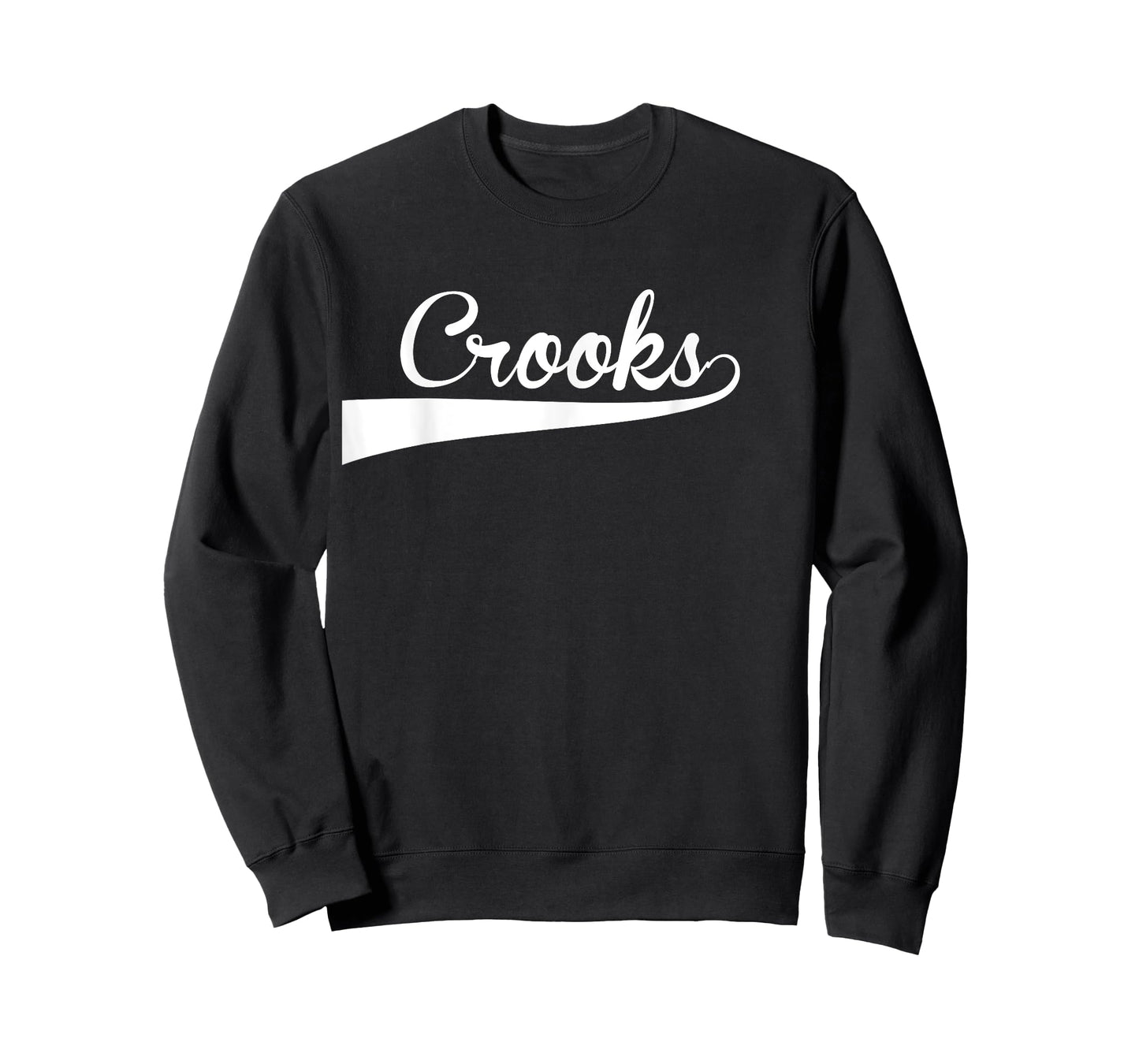 CROOKS Baseball Vintage Retro Font T-Shirt