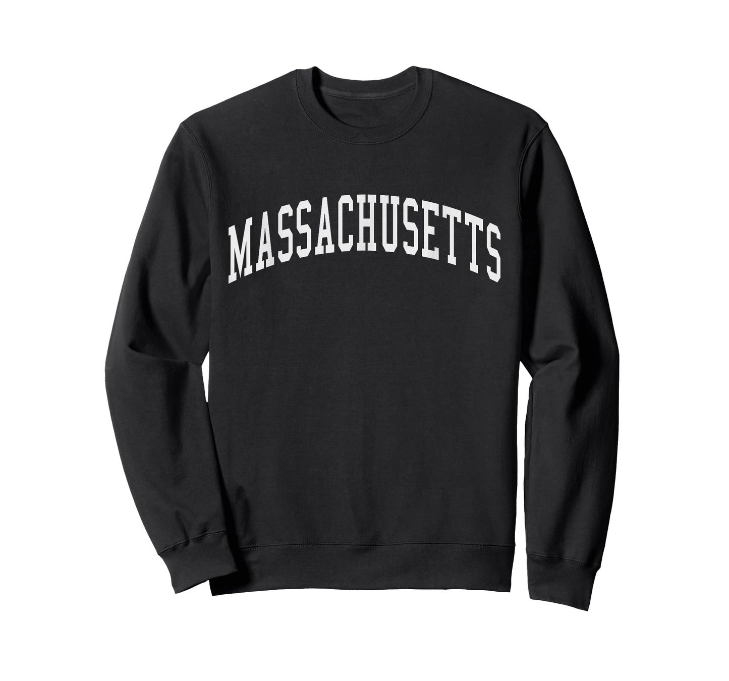 Graphic Apparel Co. - Massachusetts - Classic T-Shirt - Black - Small - Crew Neck - Short Sleeve - Unisex - All Seasons
