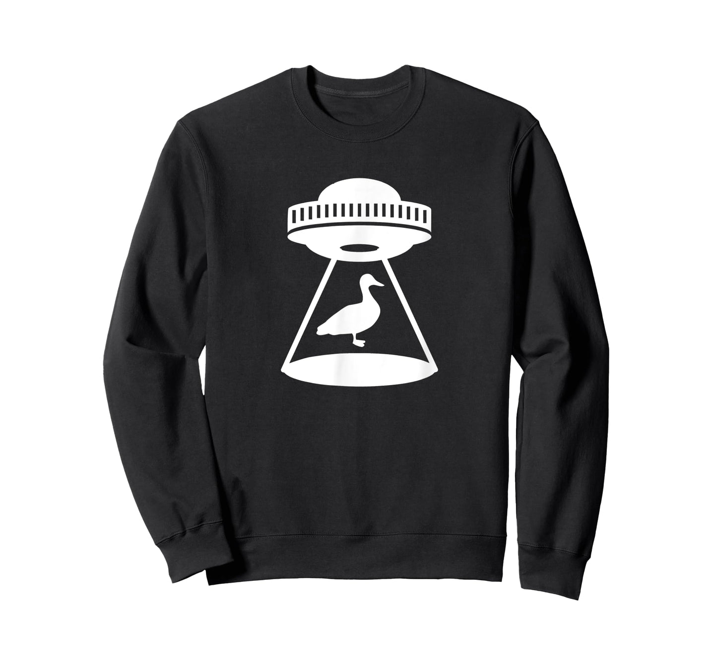 Duck Abduction Alien Spaceship Space Water Fowl Mallard T-Shirt
