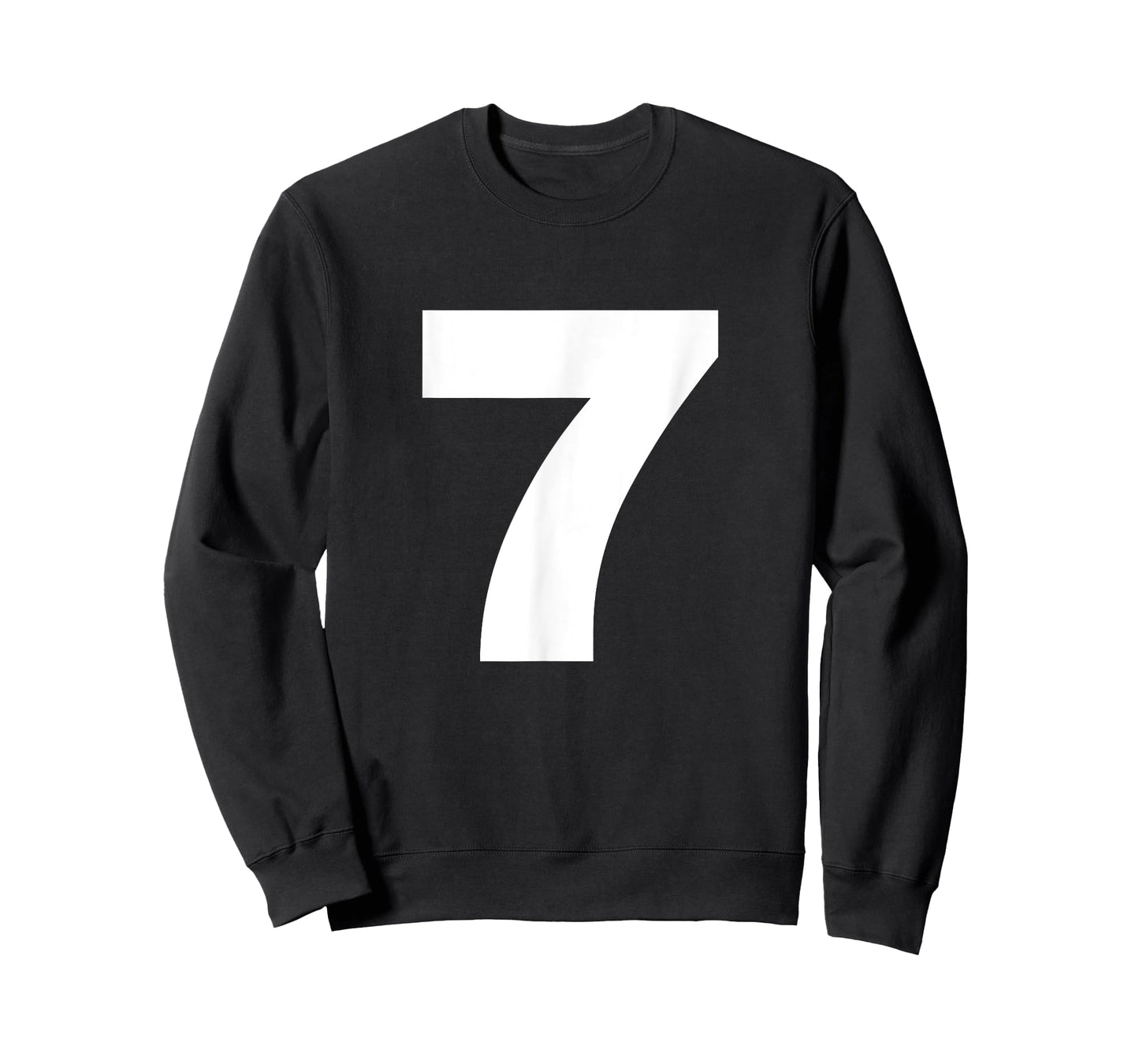 Bold Number Seven 7 - Big Font Symbol Character Figure T-Shirt