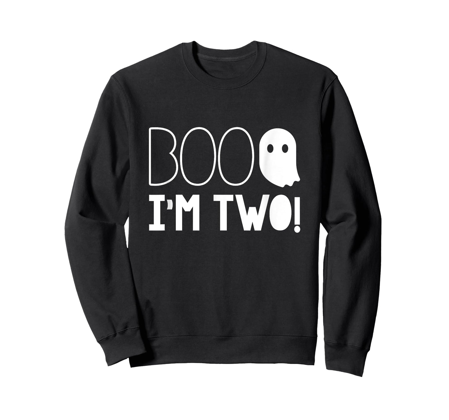 2nd Birthday Two Year Old Boo I'm Two! Halloween Ghost T-Shirt