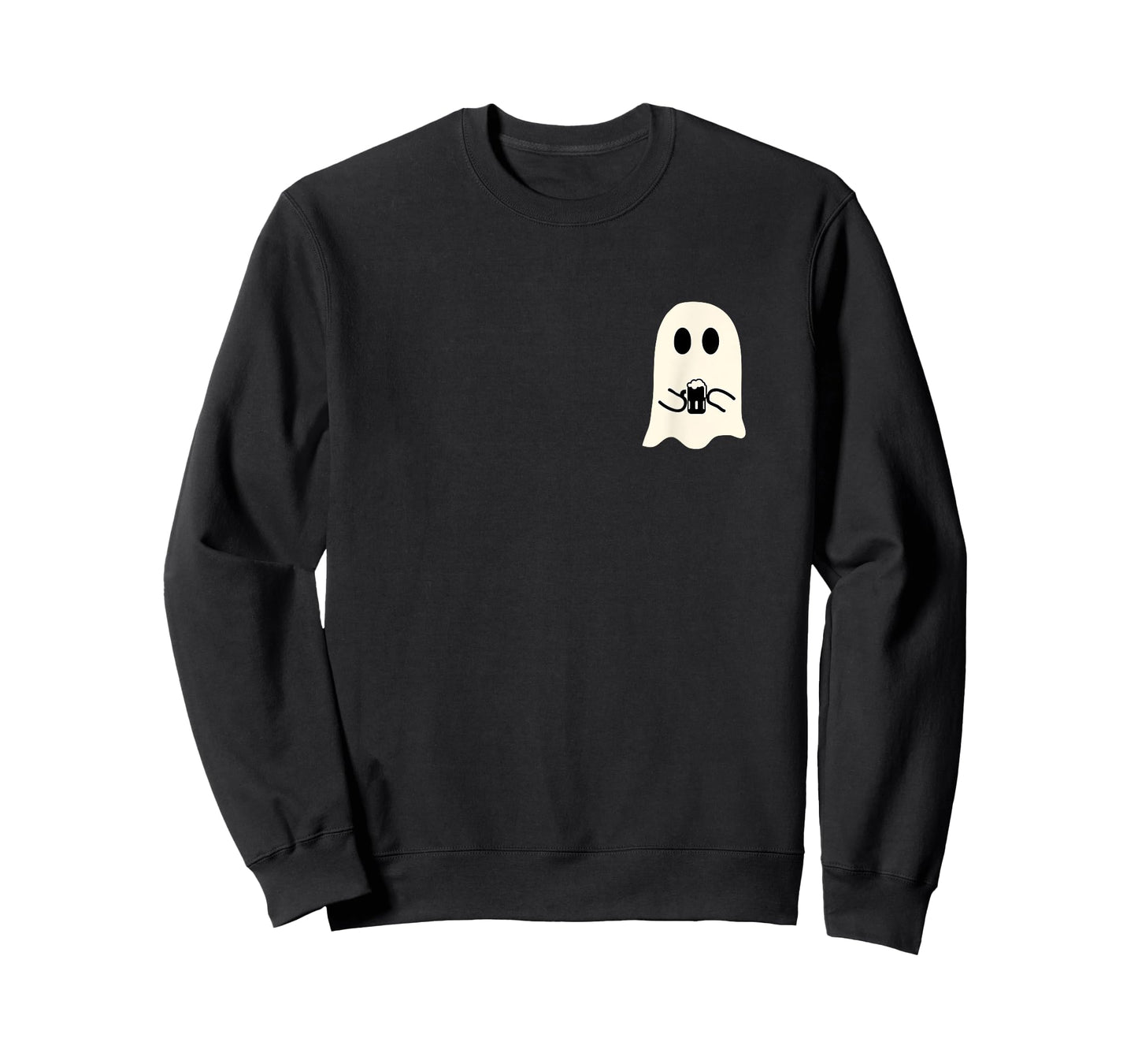 Cute Little Ghost Beer Glass Halloween T-Shirt
