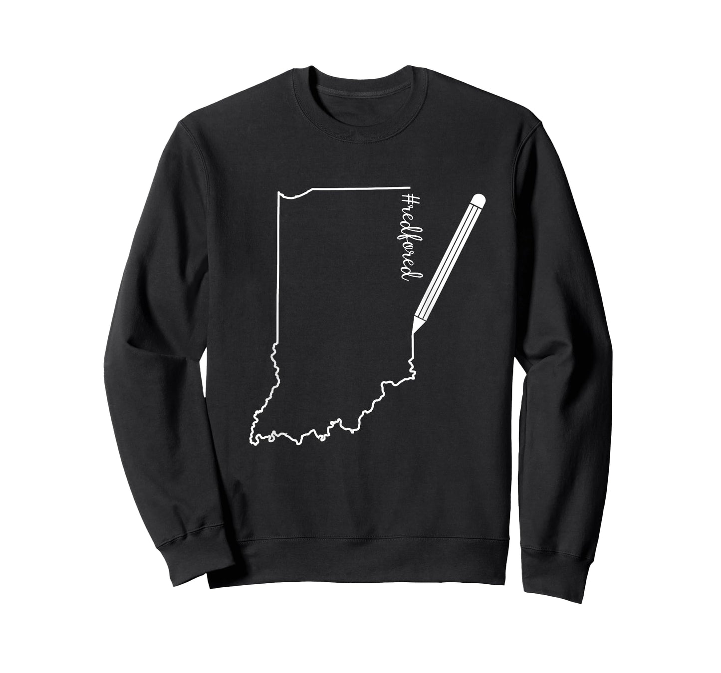 Teacher Red For Ed RedForEd Indiana Pencil Drawing Gift T-Shirt
