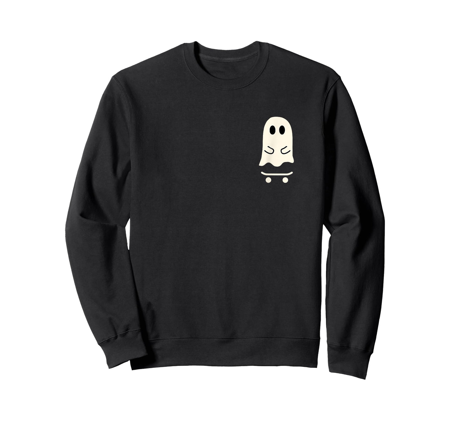 Little Ghost Skateboard Cute Halloween Skater T-Shirt