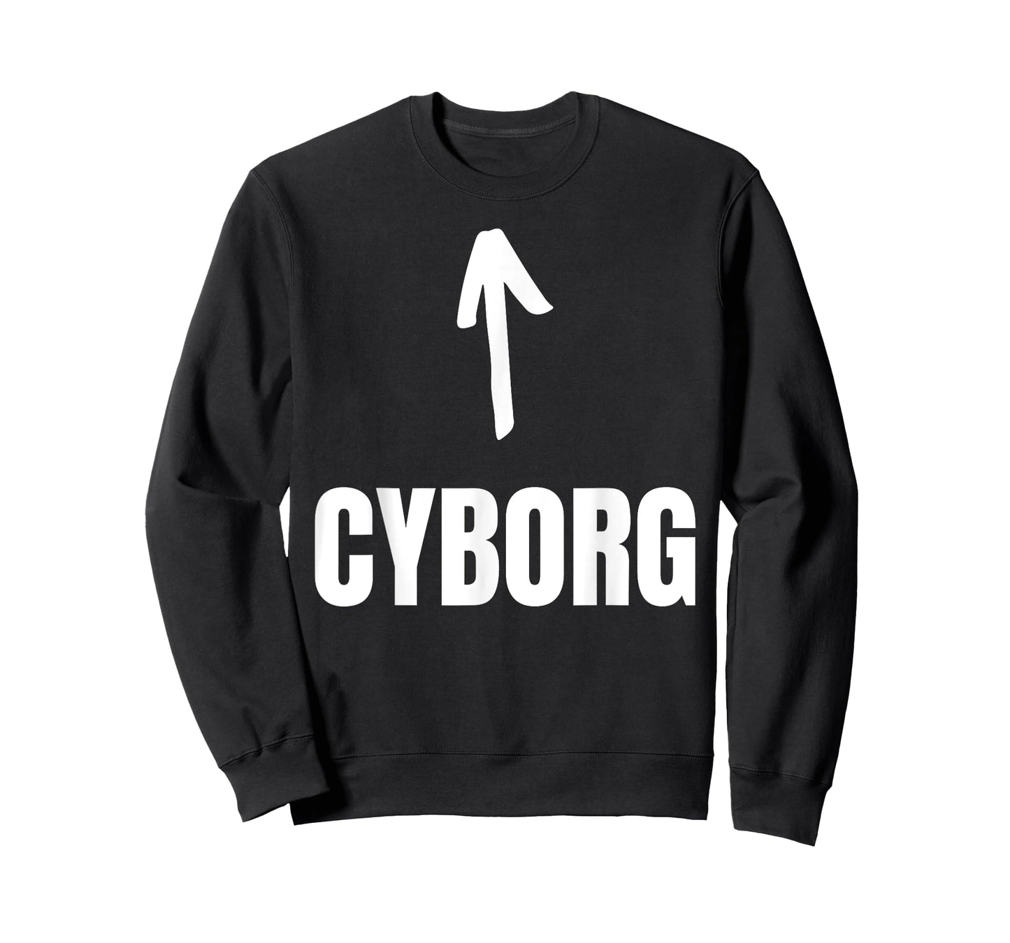 Halloween Cyborg T-Shirt - Unisex-Adults, Kids - Black - Short Sleeve - Crew Neck - Small - Funny Cyborg Design