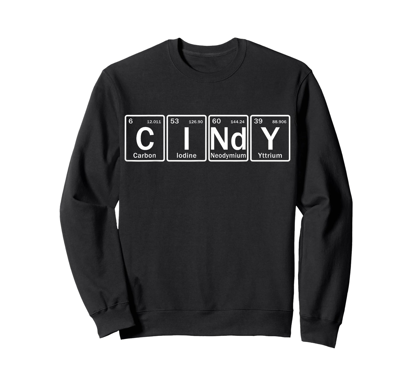 Cindy Name Personalized in Periodic Table Elements T-Shirt