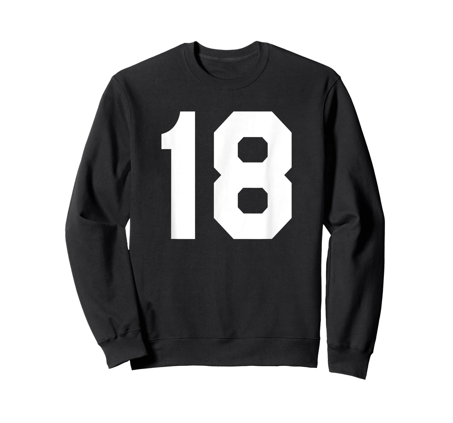 Number 18 Sports Jersey Front and Back Team Player T-Shirt