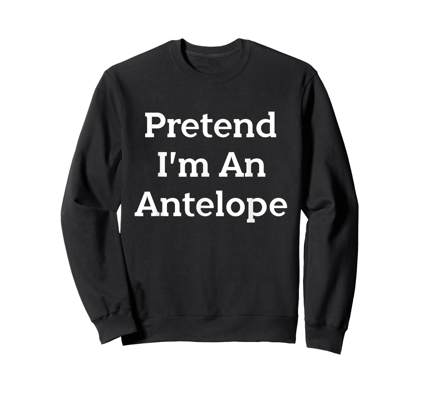 Pretend I'm An Antelope Costume Funny Animal Halloween Party T-Shirt