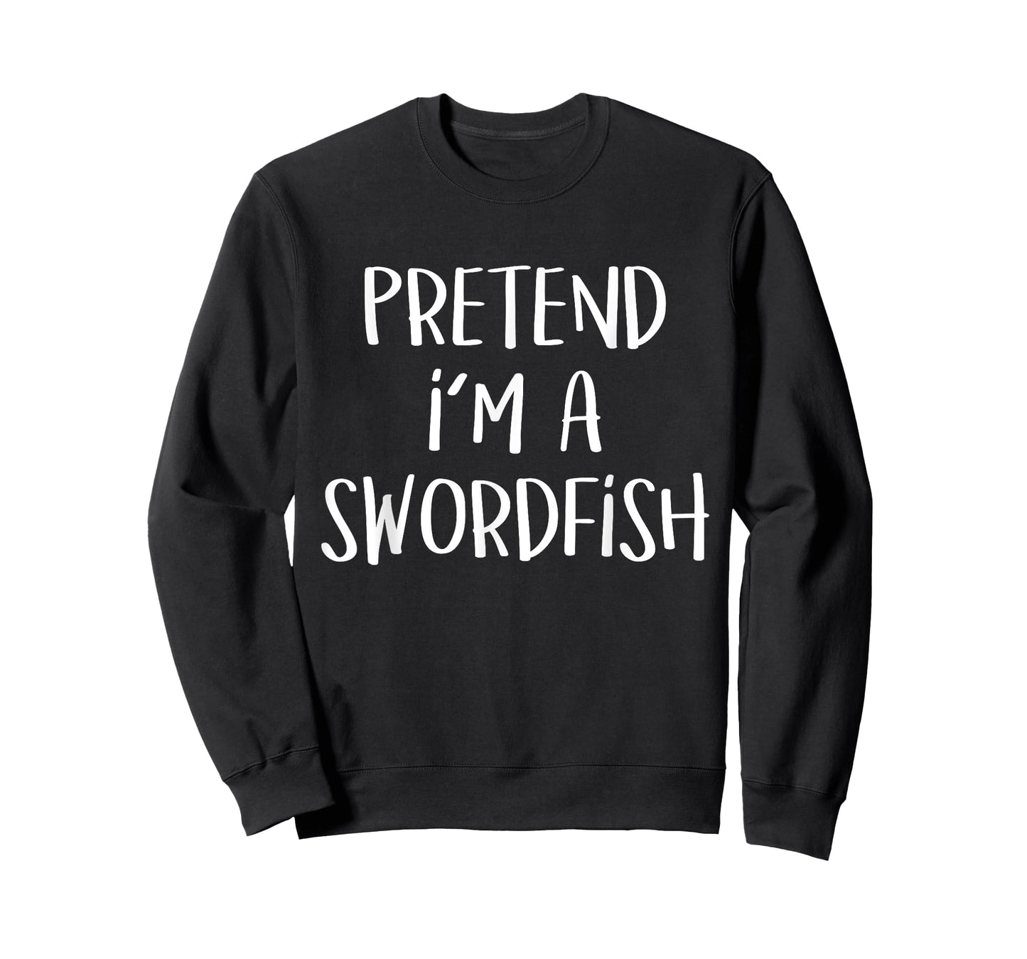 Pretend I'm A Swordfish Costume Funny Fish Halloween Party T-Shirt
