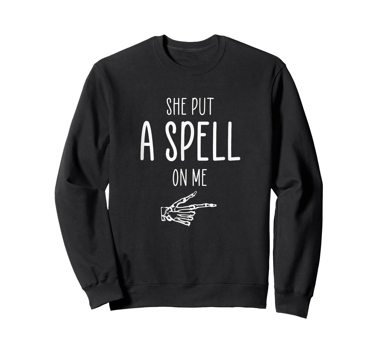 She Put A Spell On Me Finger Pointing Funny Guys Halloween T-Shirt