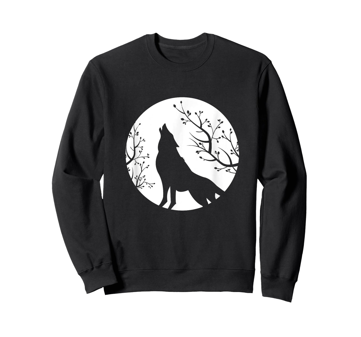 Wolf animal moon flowers animal motif wolf T-Shirt