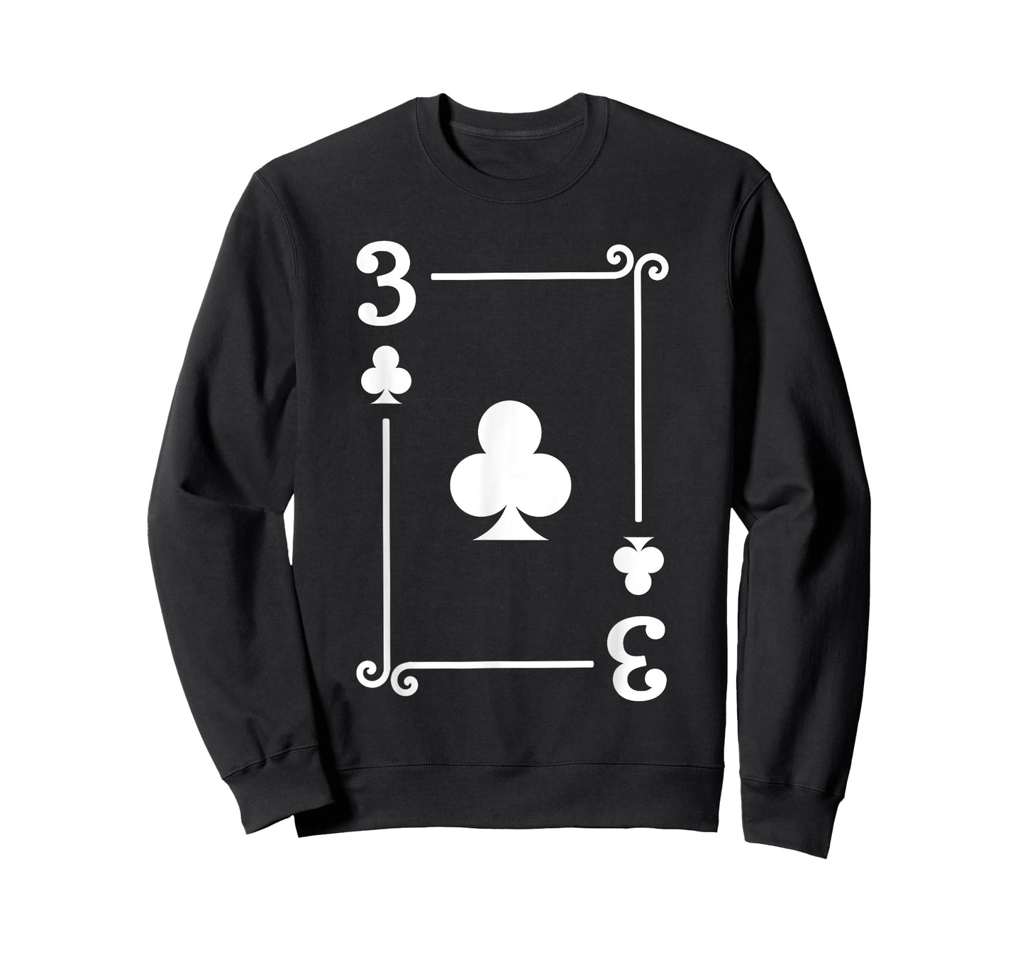 Playing Cards Costume - 3 Clubs Card - Three Card T-Shirt