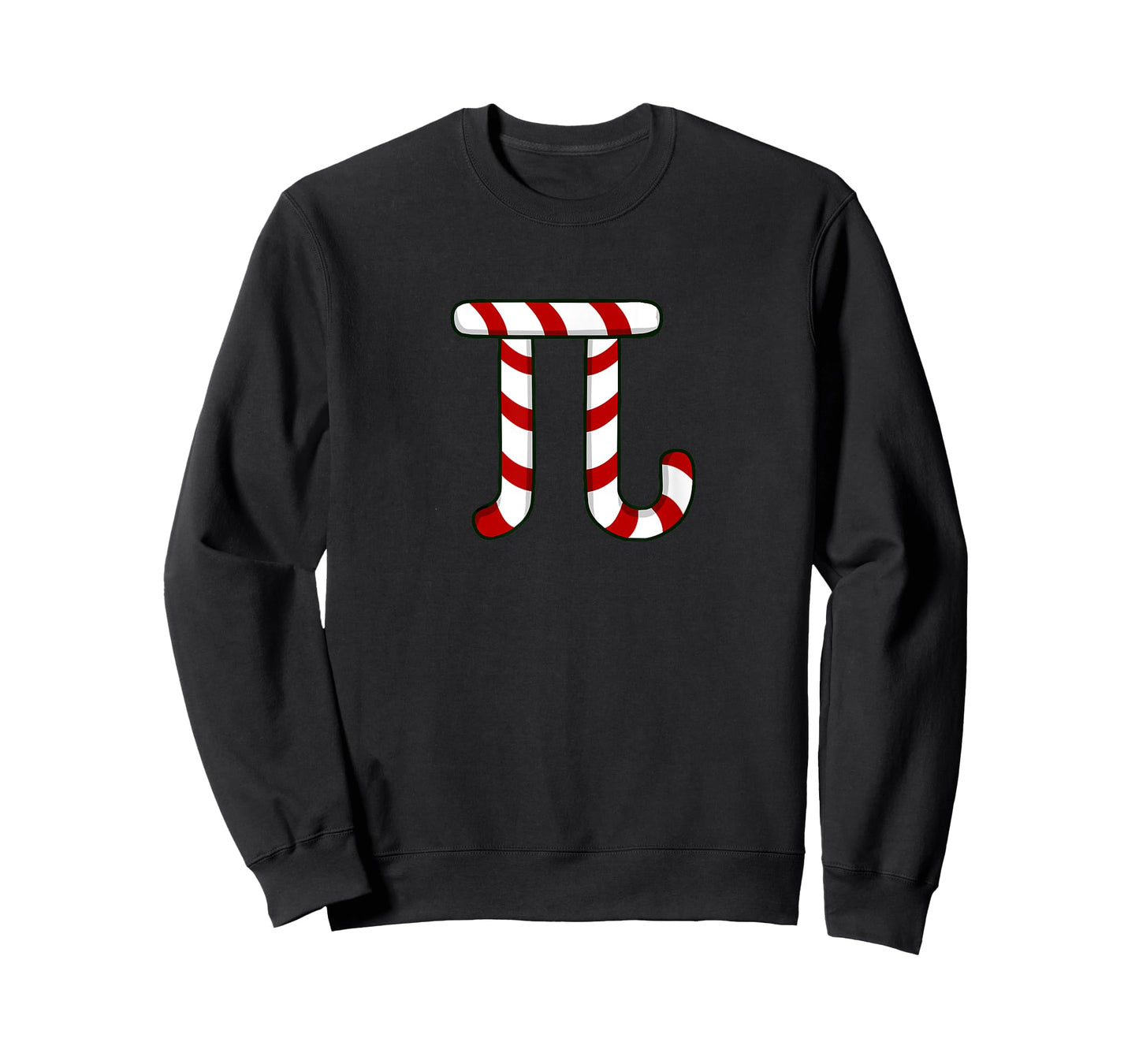 Math Teacher Christmas Idea Funny Pi Joke Candy Cane T-Shirt for Men Women Kids