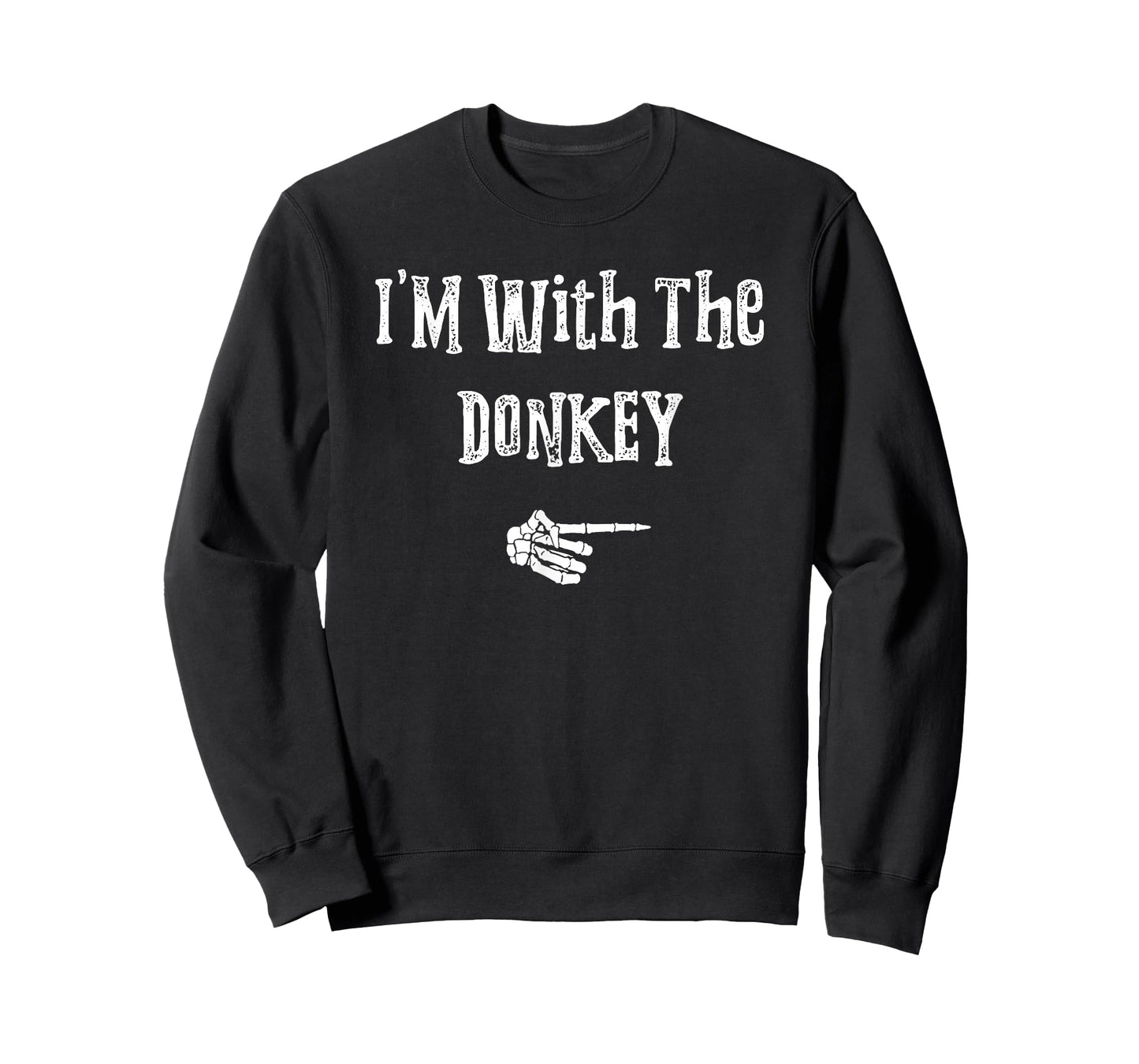 Funny Last Minute Lazy Halloween Shirts I'm With Donkey Halloween Costume Funny Couples Matching T-Shirt