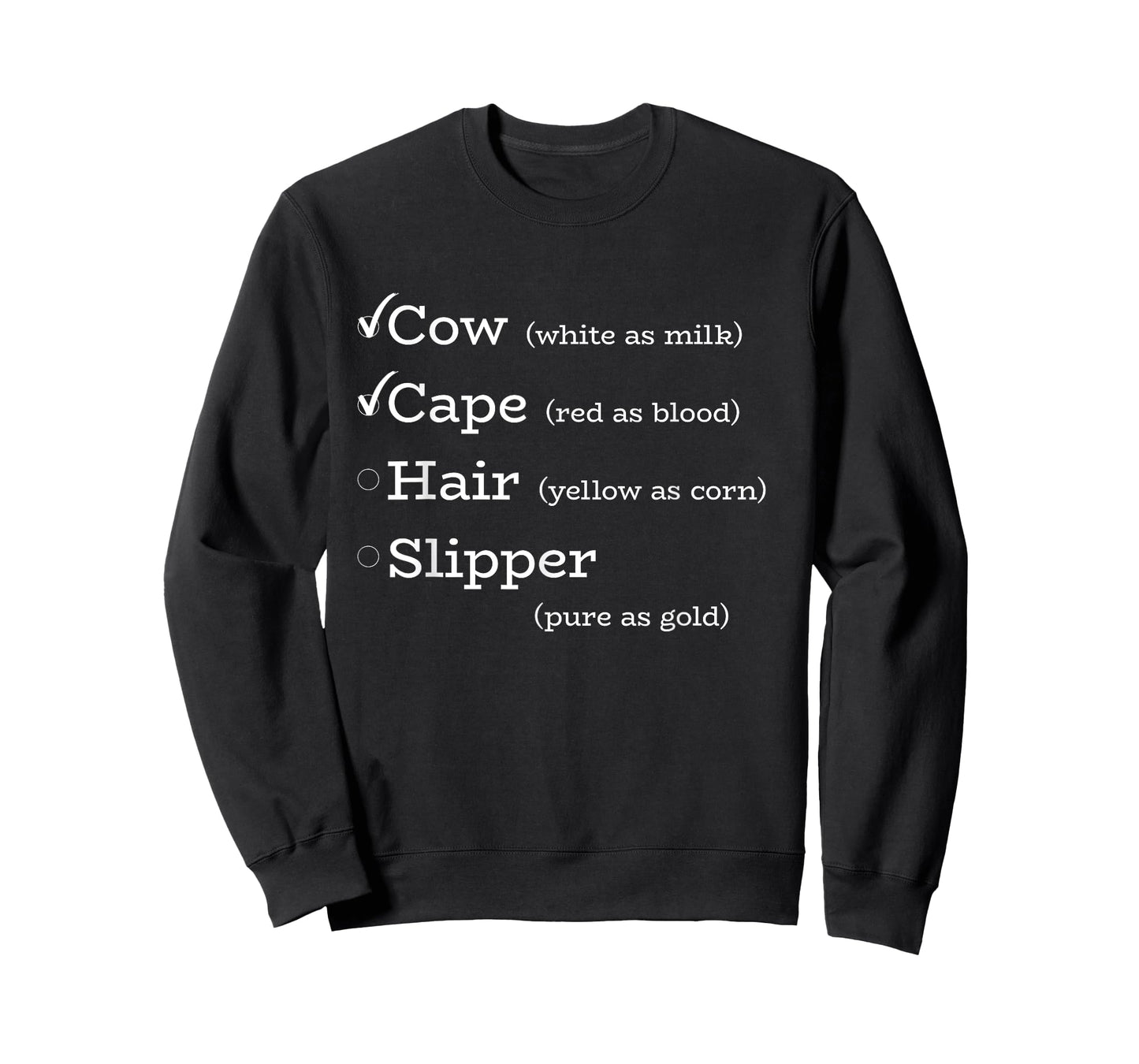 Cow Cape Hair Slipper Musical Theatre Tee T-Shirt
