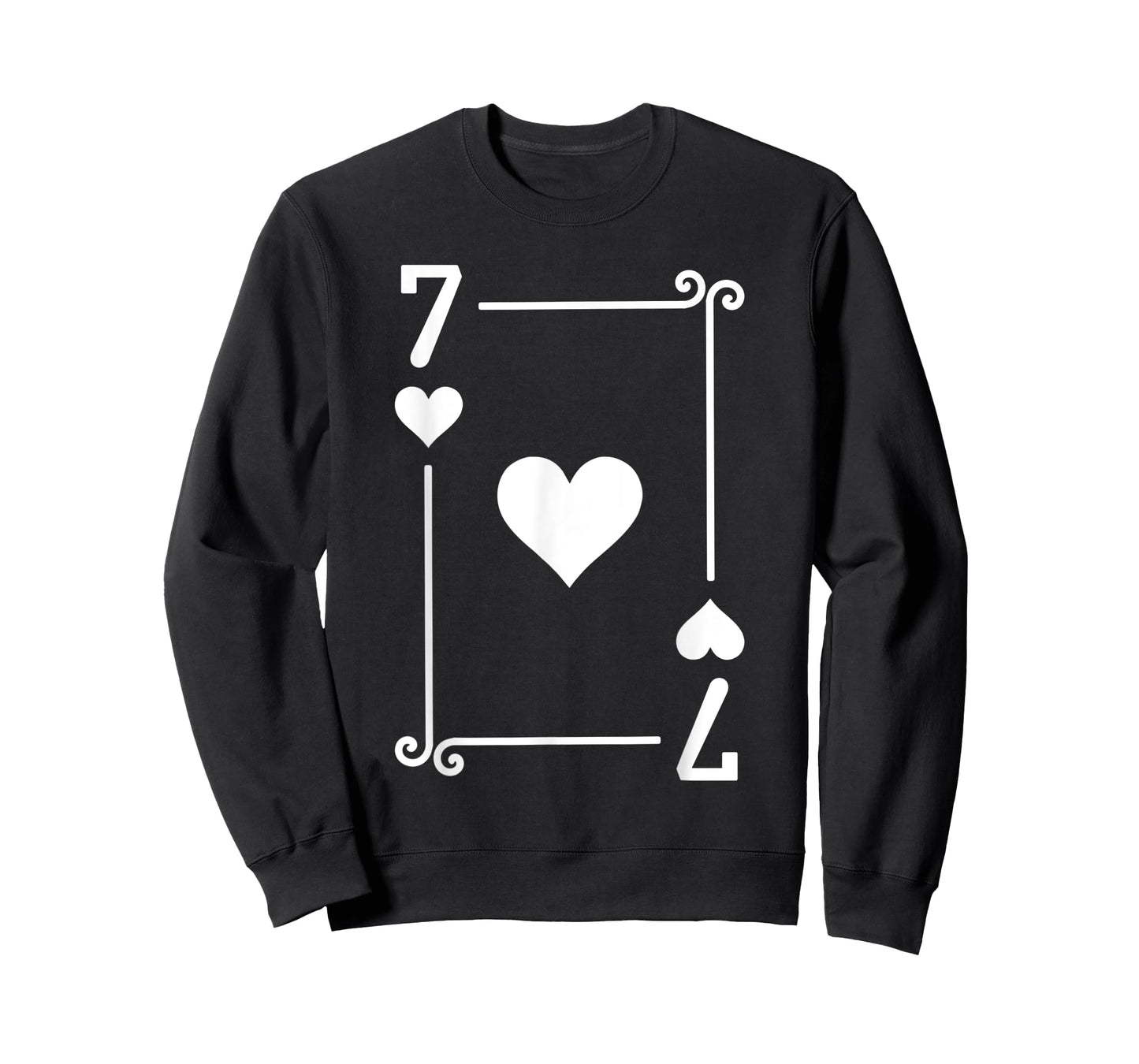 Playing Cards Costume - Seven Card - 7 of Hearts T-Shirt