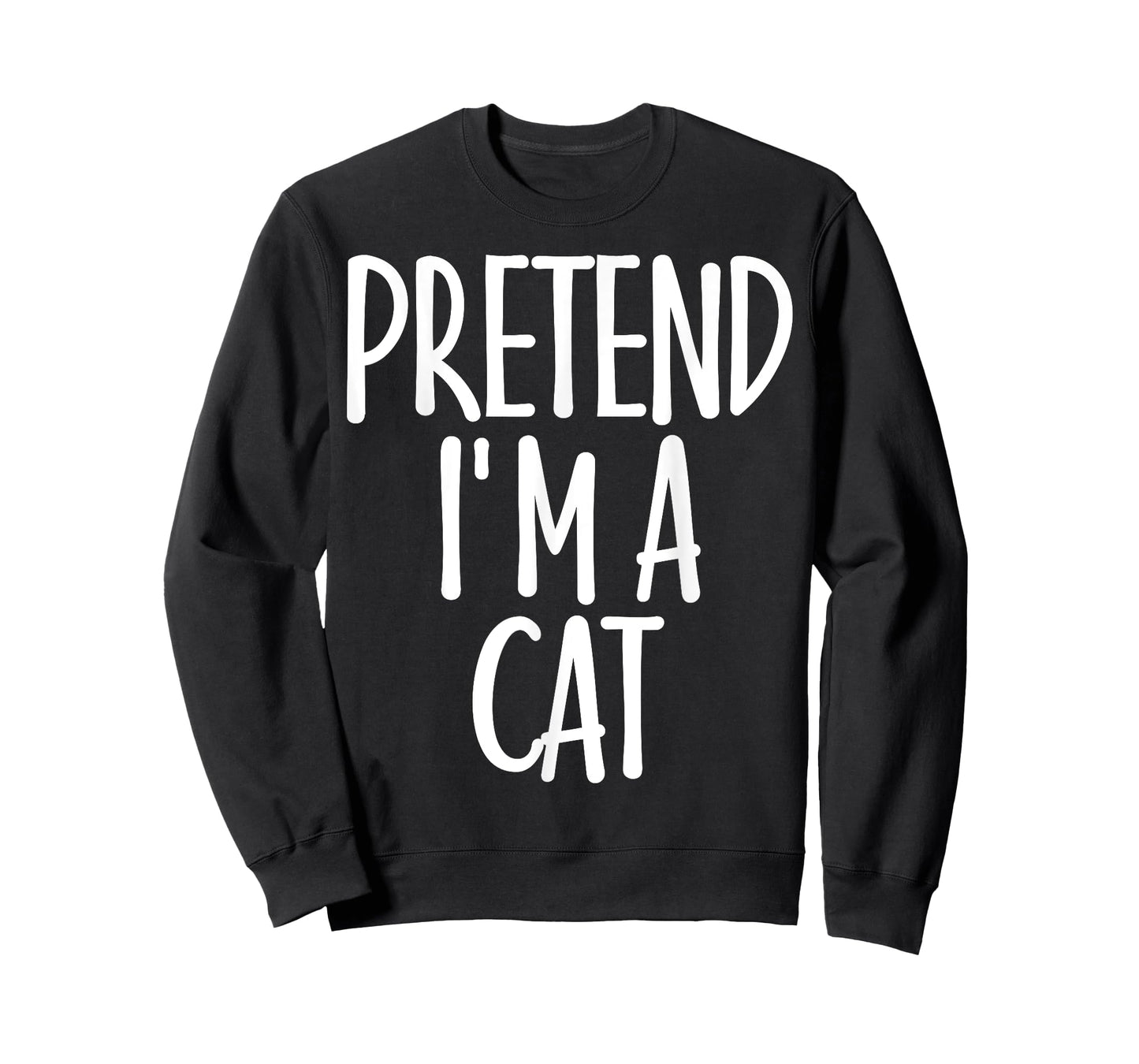 Easy Pretend I'm Cat Costume Gift Cute Halloween T-Shirt for Men Women Kids