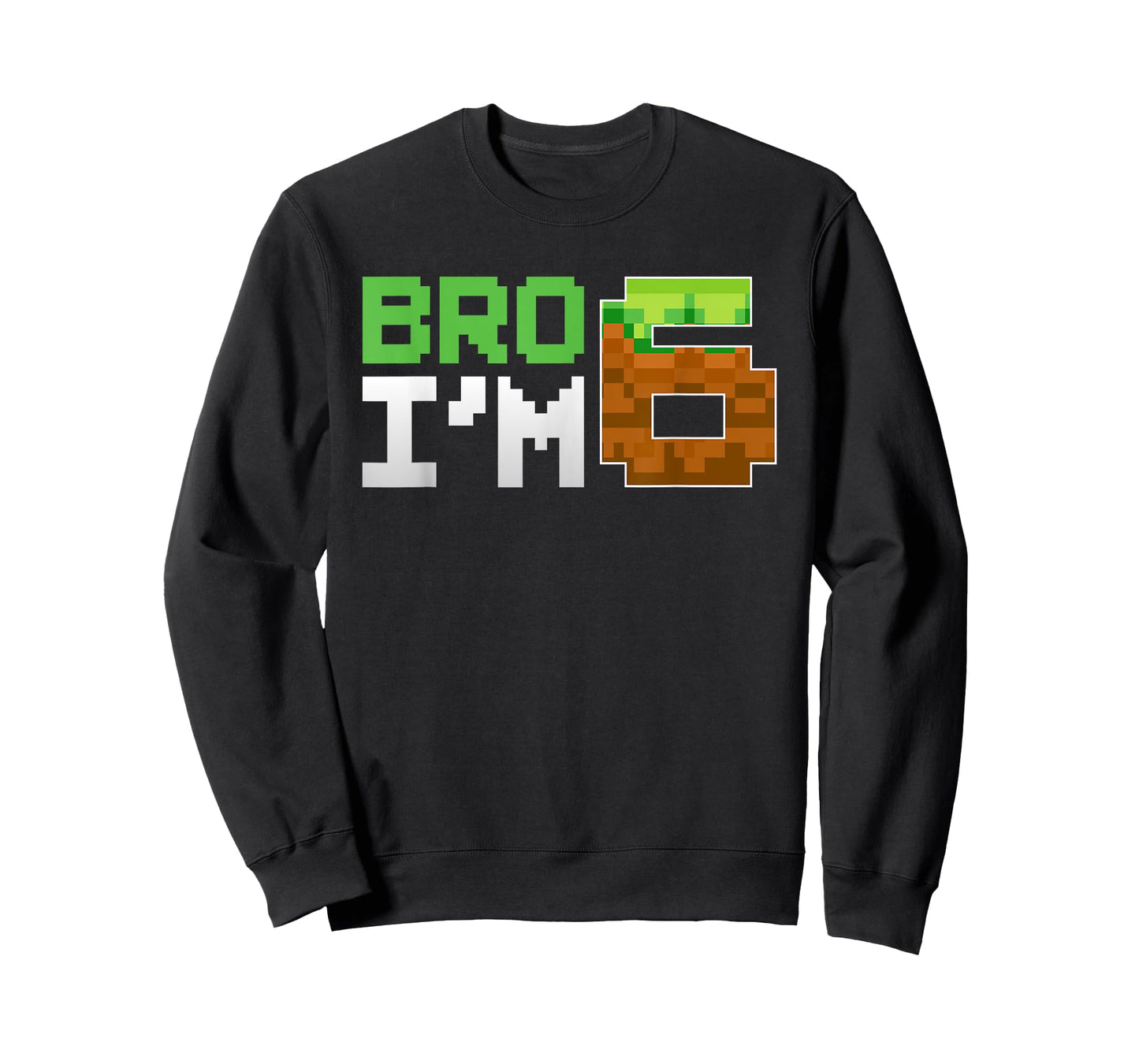 Kids 6th Birthday Boy Bro I’m 6 Year Old Gamer Pixel Number T-Shirt
