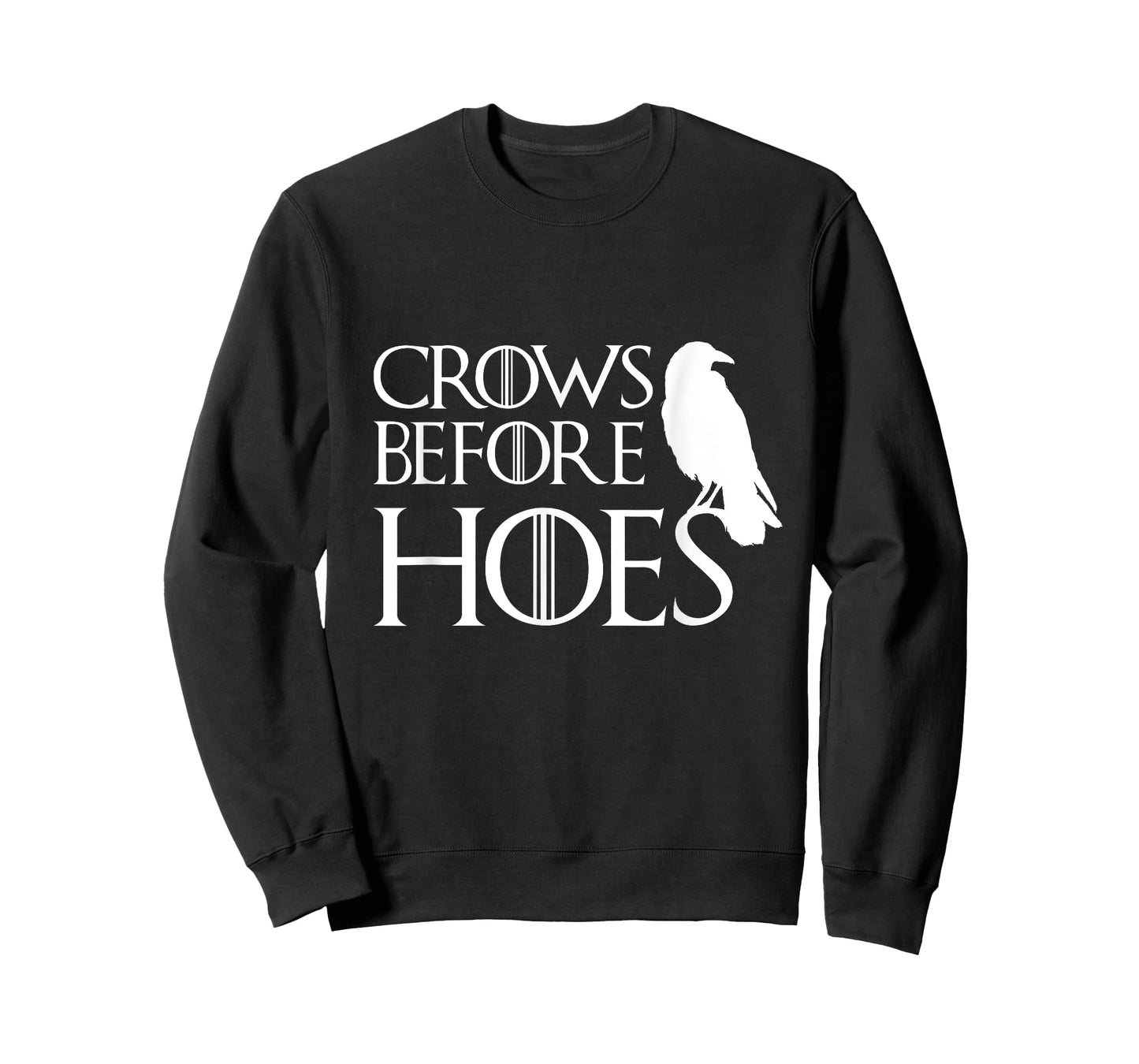Men Women Crows Before Hoes Funny T Shirt Vintage Gift T-Shirt