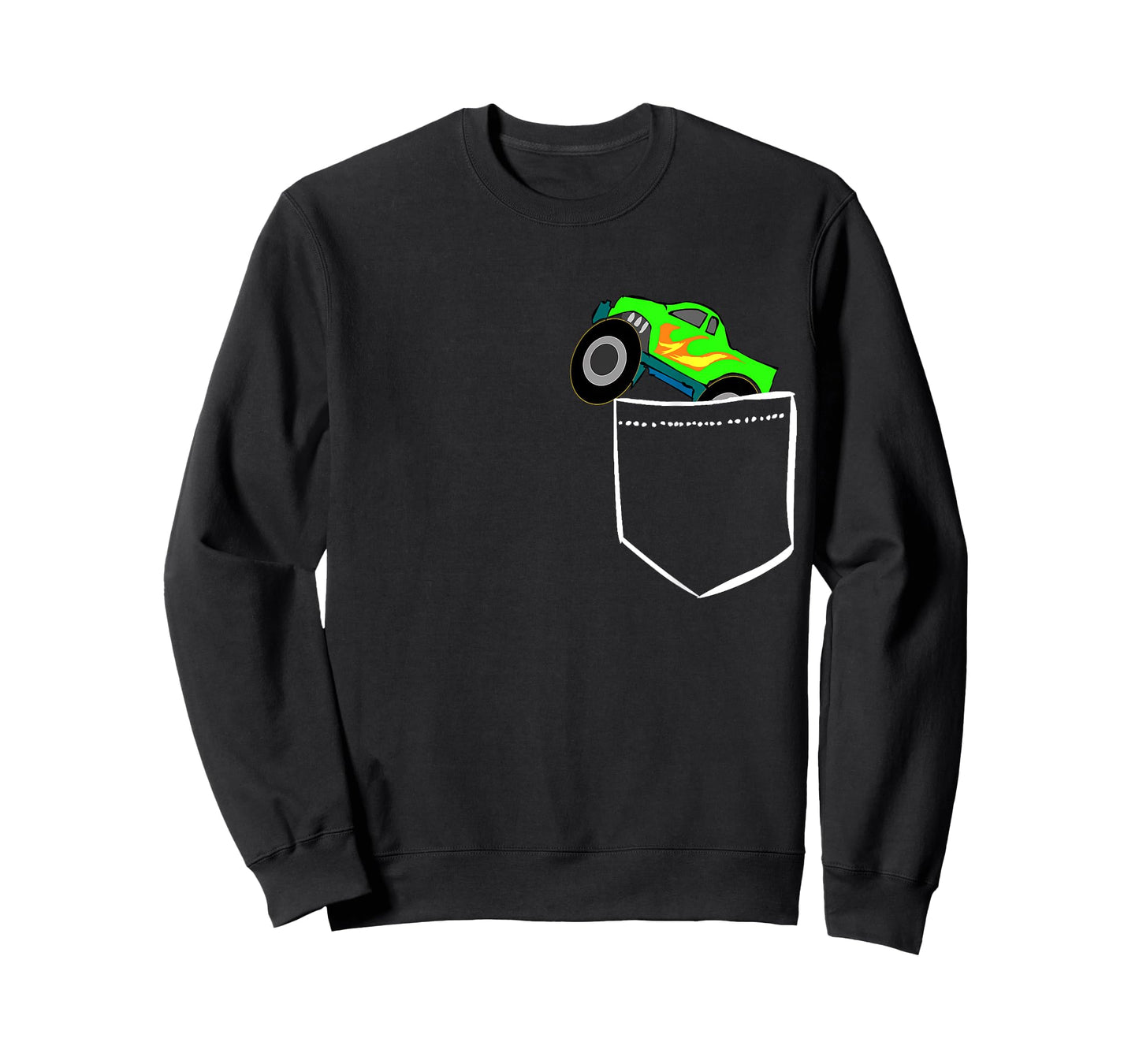 Monsters Truck Pocket Racing Big Cars T-Shirts Gifts T-Shirt