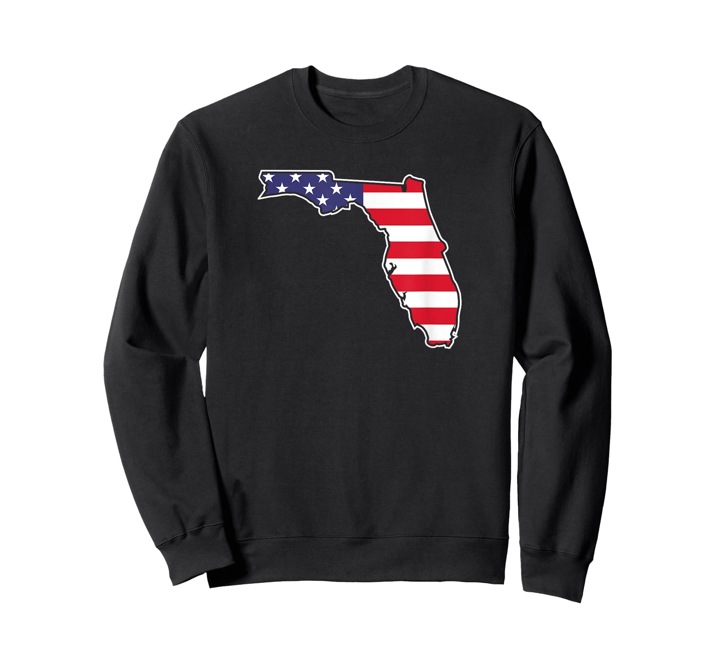 Florida USA Flag State Outline Patriotic American Women Kids Men T-Shirt