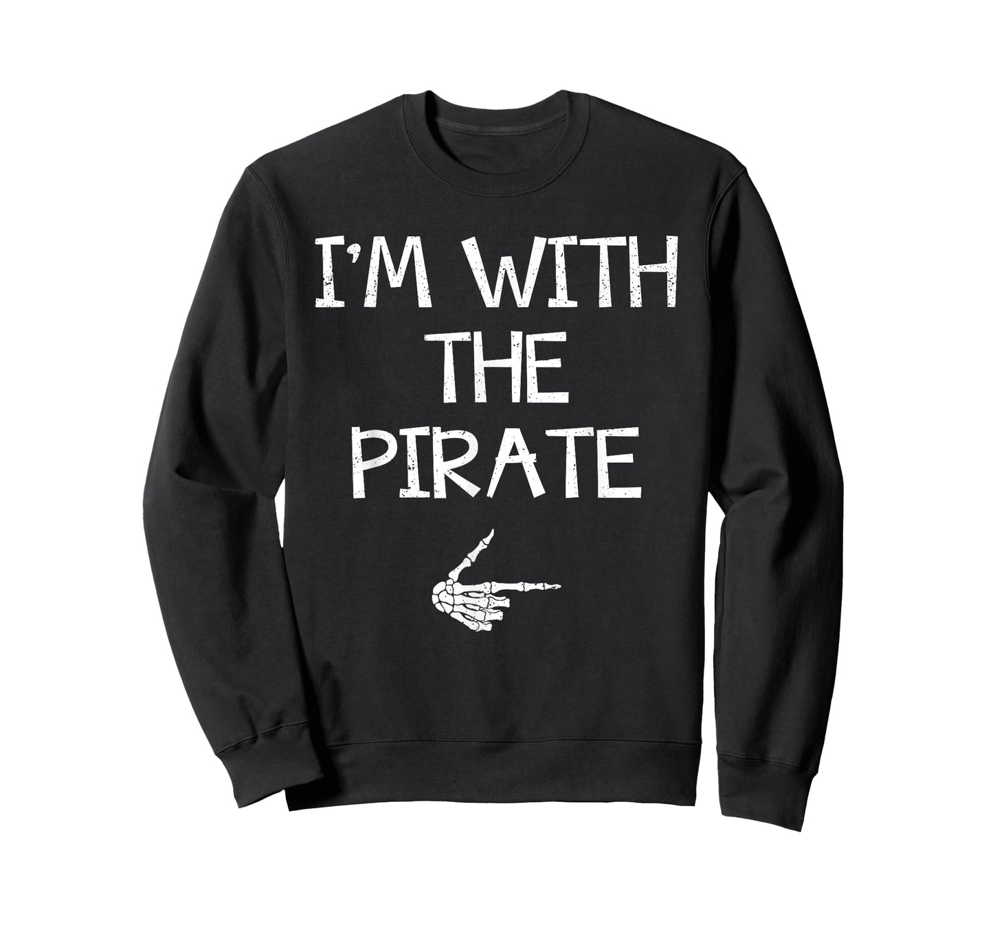 I'm With The Pirate Easy Halloween Costume Couples Matching T-Shirt