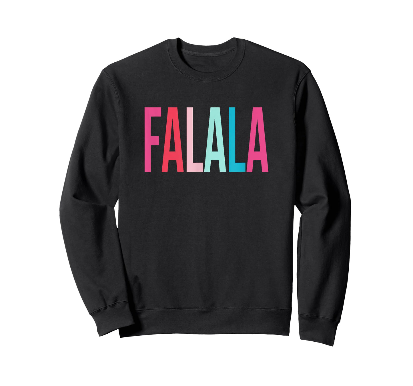 Womens Girls Falala Colorful Christmas T-Shirt