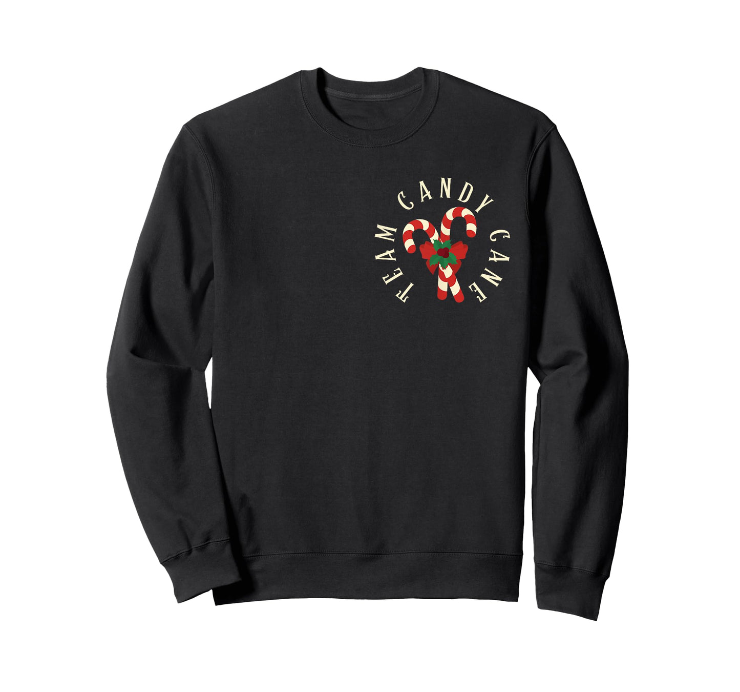 Team Candy Cane Xmas Matching Family Candy Cane Crew Pajamas T-Shirt