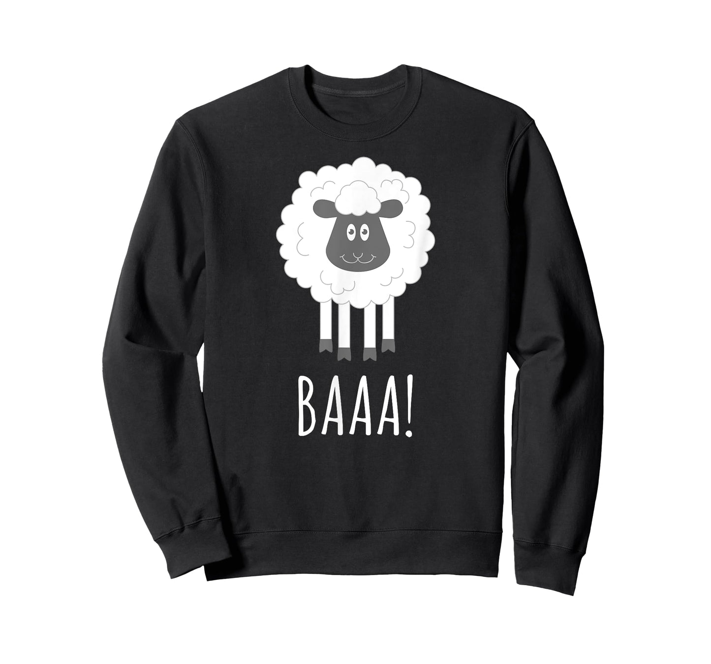 Baa Baaa Cute Fluffy Sheep Lovers Cartoon Graphic Tee Shirt T-Shirt