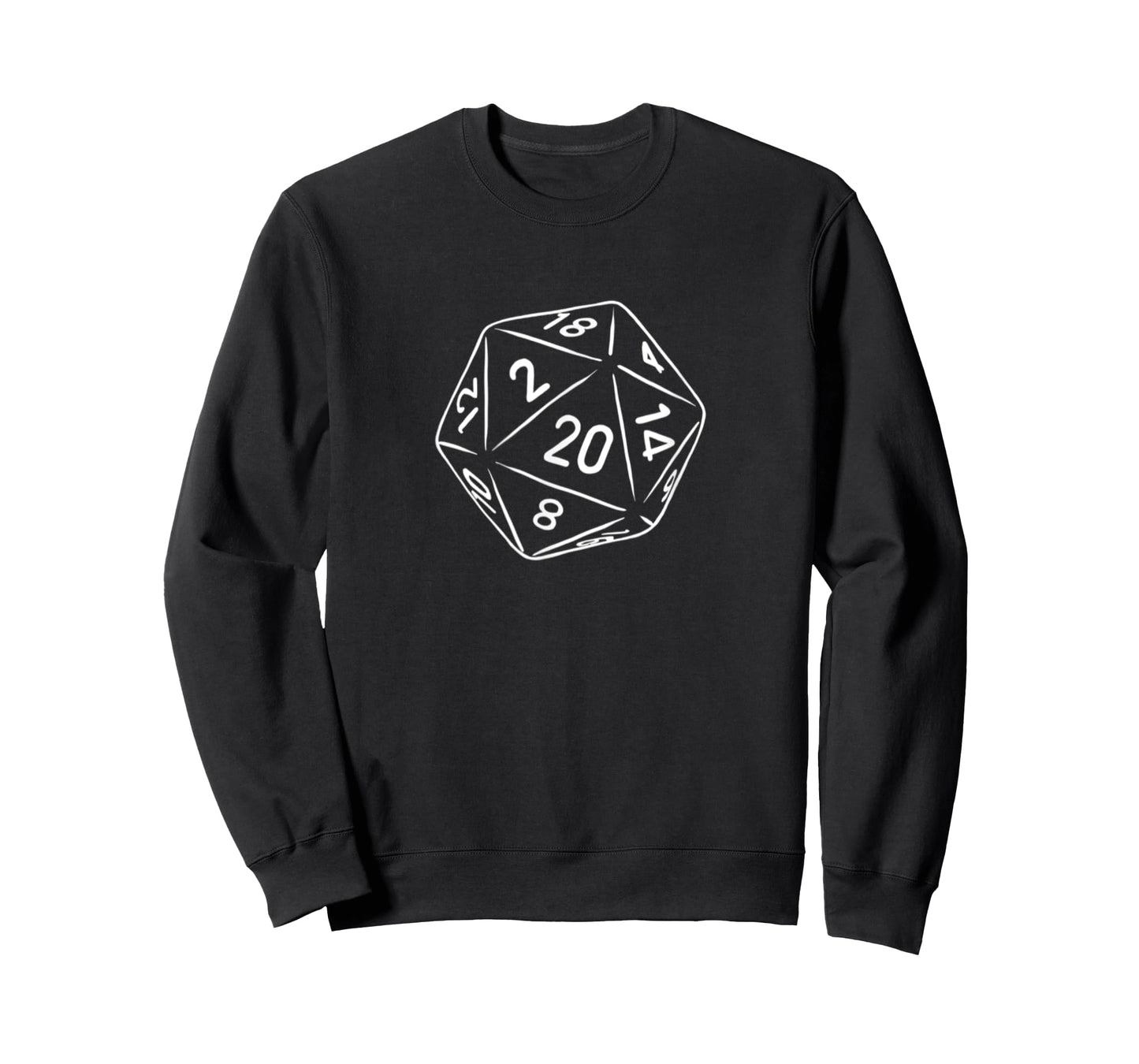 20 sided die: d20 dice or RPG gamer comic funny T-shirt