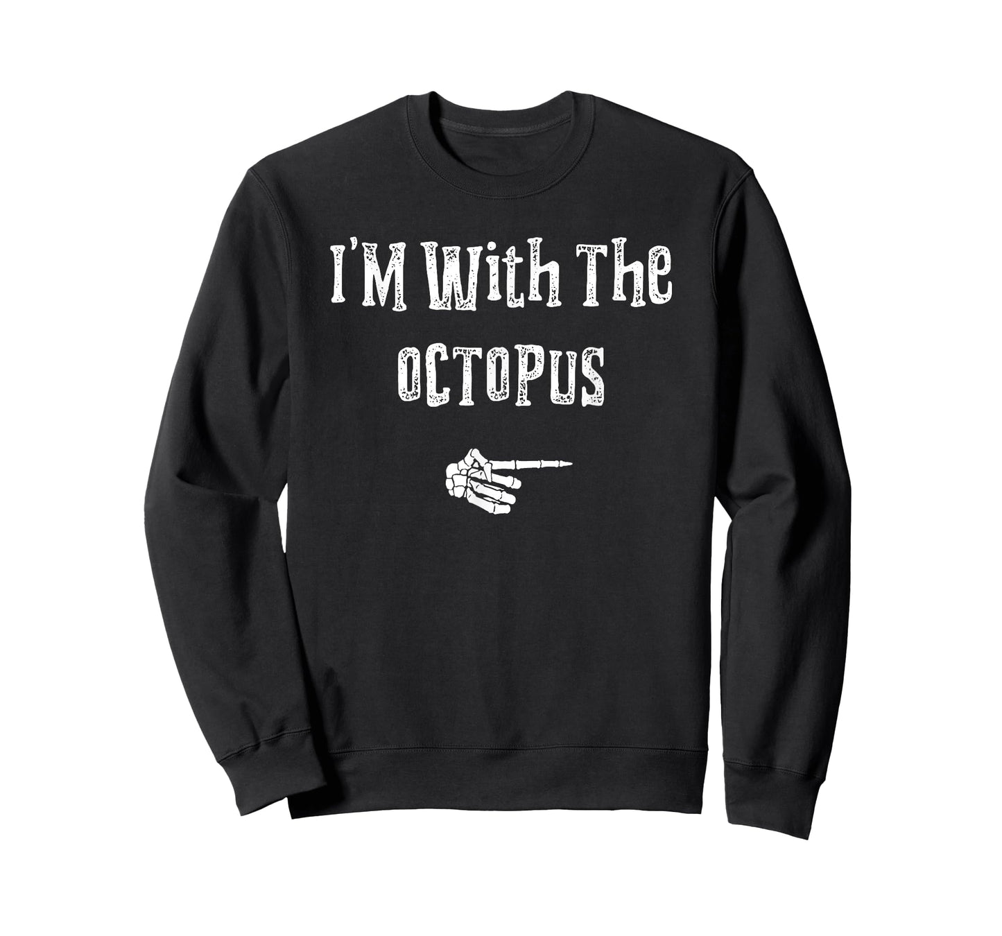 I'm With Octopus Halloween Costume Funny Couples Matching T-Shirt