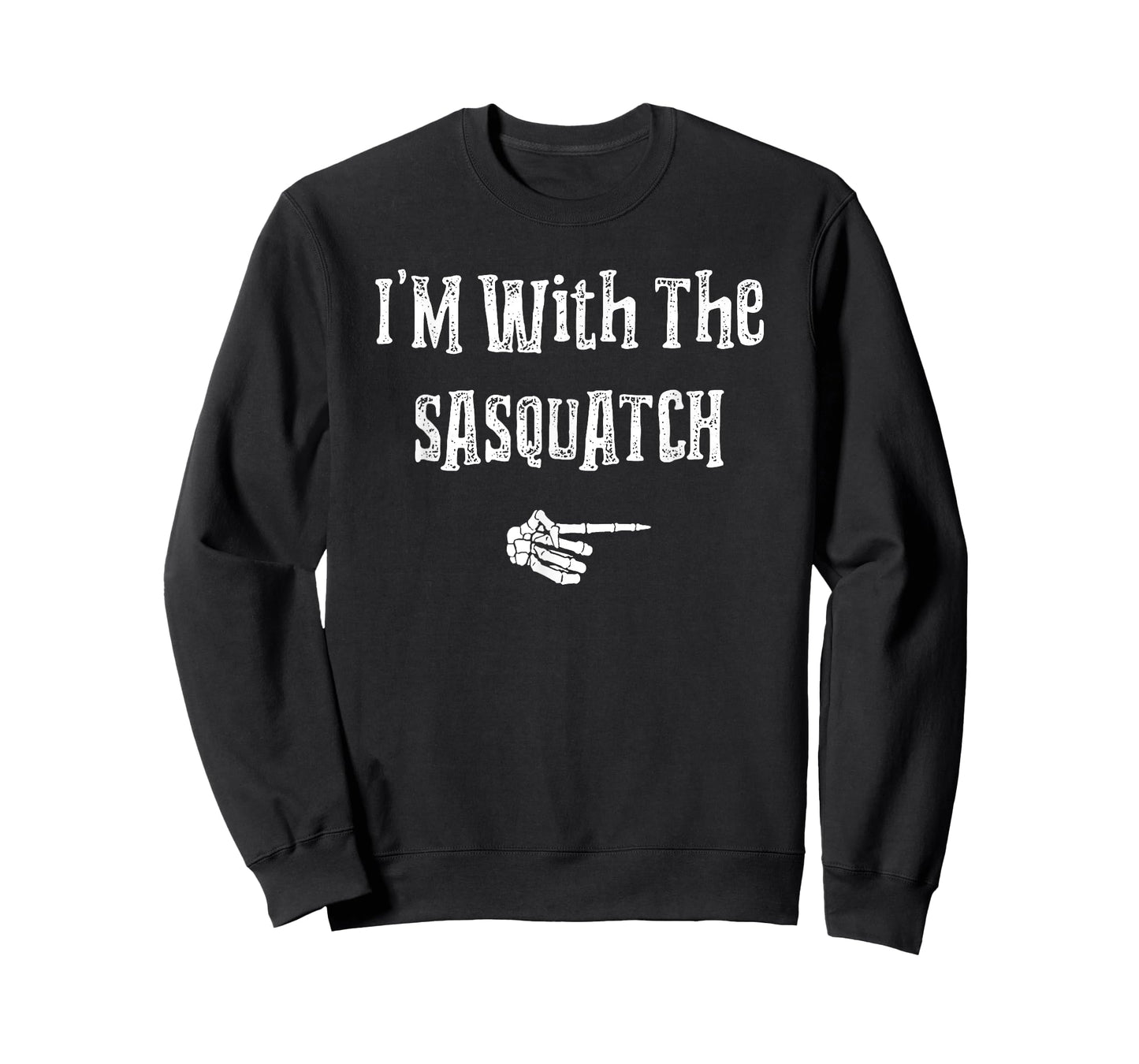 I'm With Sasquatch Halloween Costume Funny Couples Matching T-Shirt
