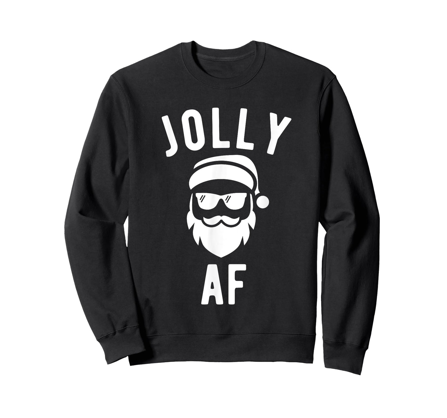 Jolly AF T Shirt Funny Christmas Santa Sunglasses Tshirt T-Shirt