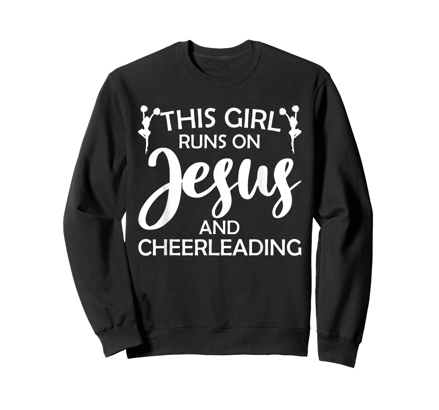 Cool Cheerleader Art For Women Girl Cheerleading Jesus Cheer T-Shirt