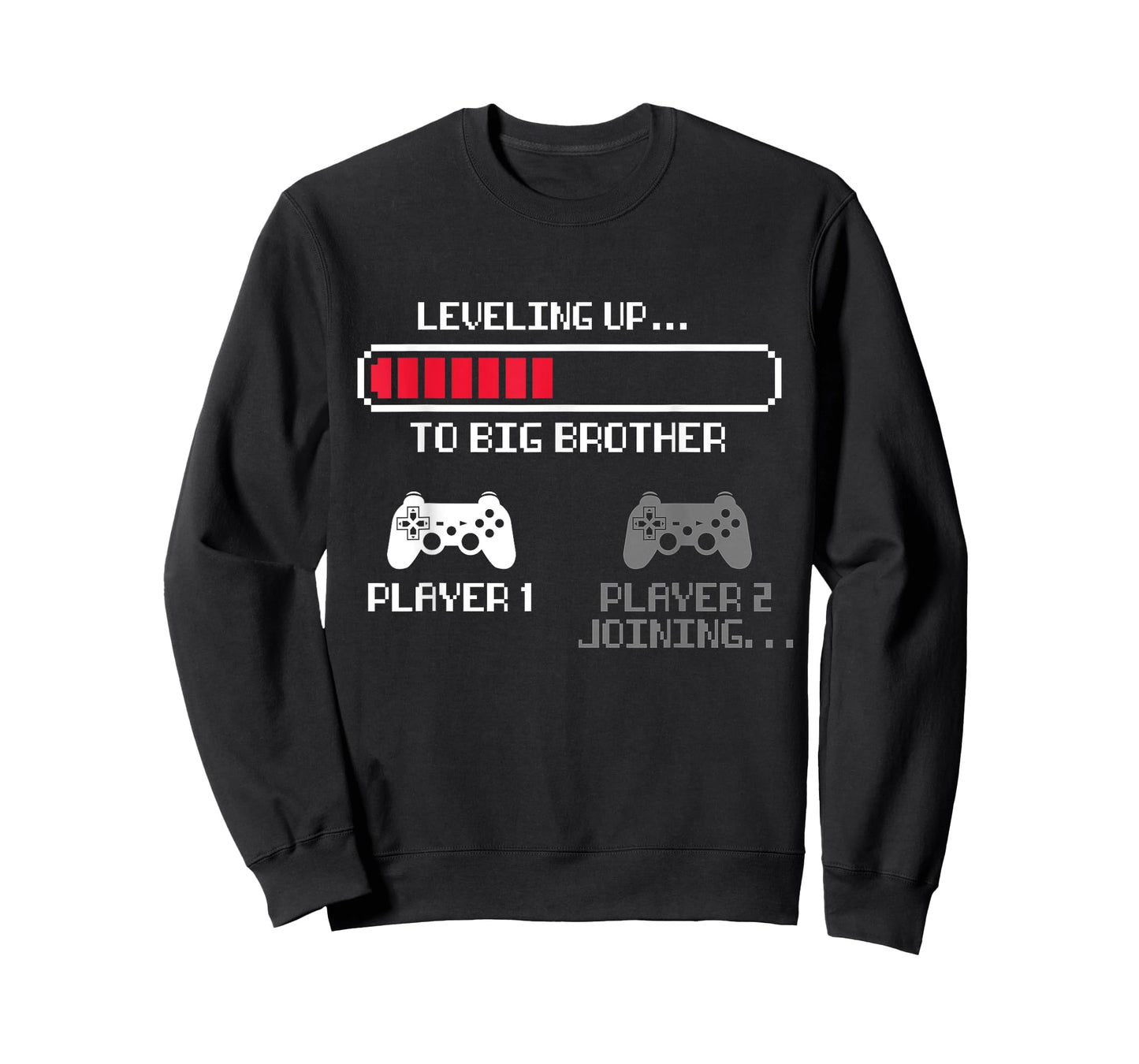 Leveling Up to Big Brother 2024 for Boys Men Vintage Gaming T-Shirt