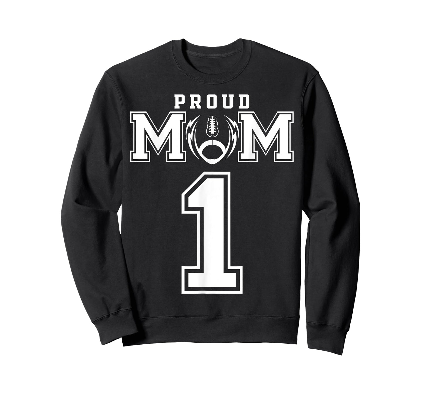 Custom Proud Football Mom Number 1 Personalized For Women T-Shirt