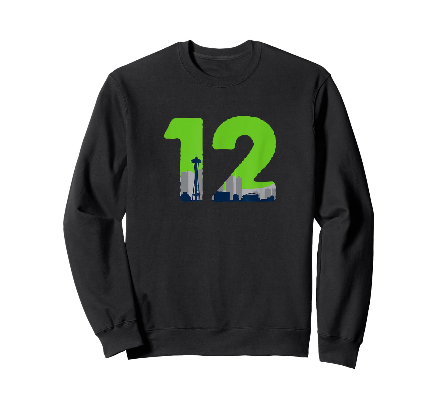 12 Seattle Sports Fan Skyline T-Shirt T-Shirt