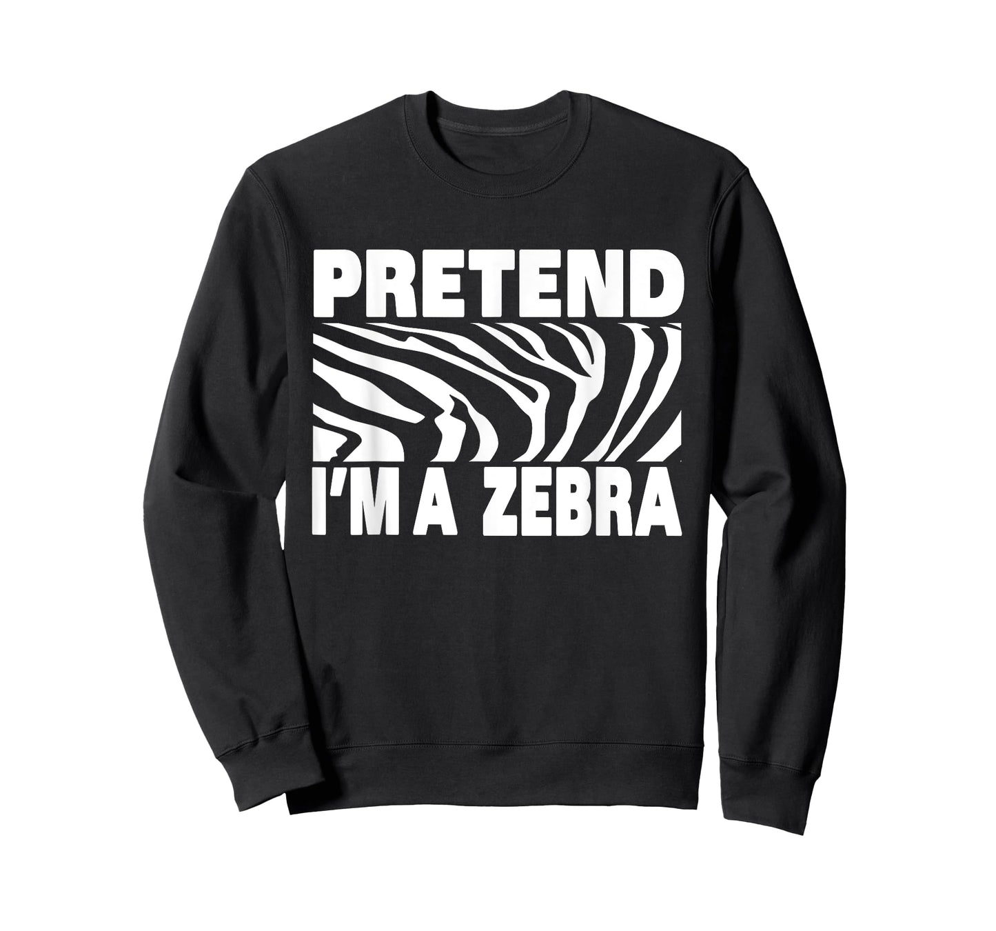 Pretend I'm Zebra Funny Eazy Cute Halloween Costume T-Shirt