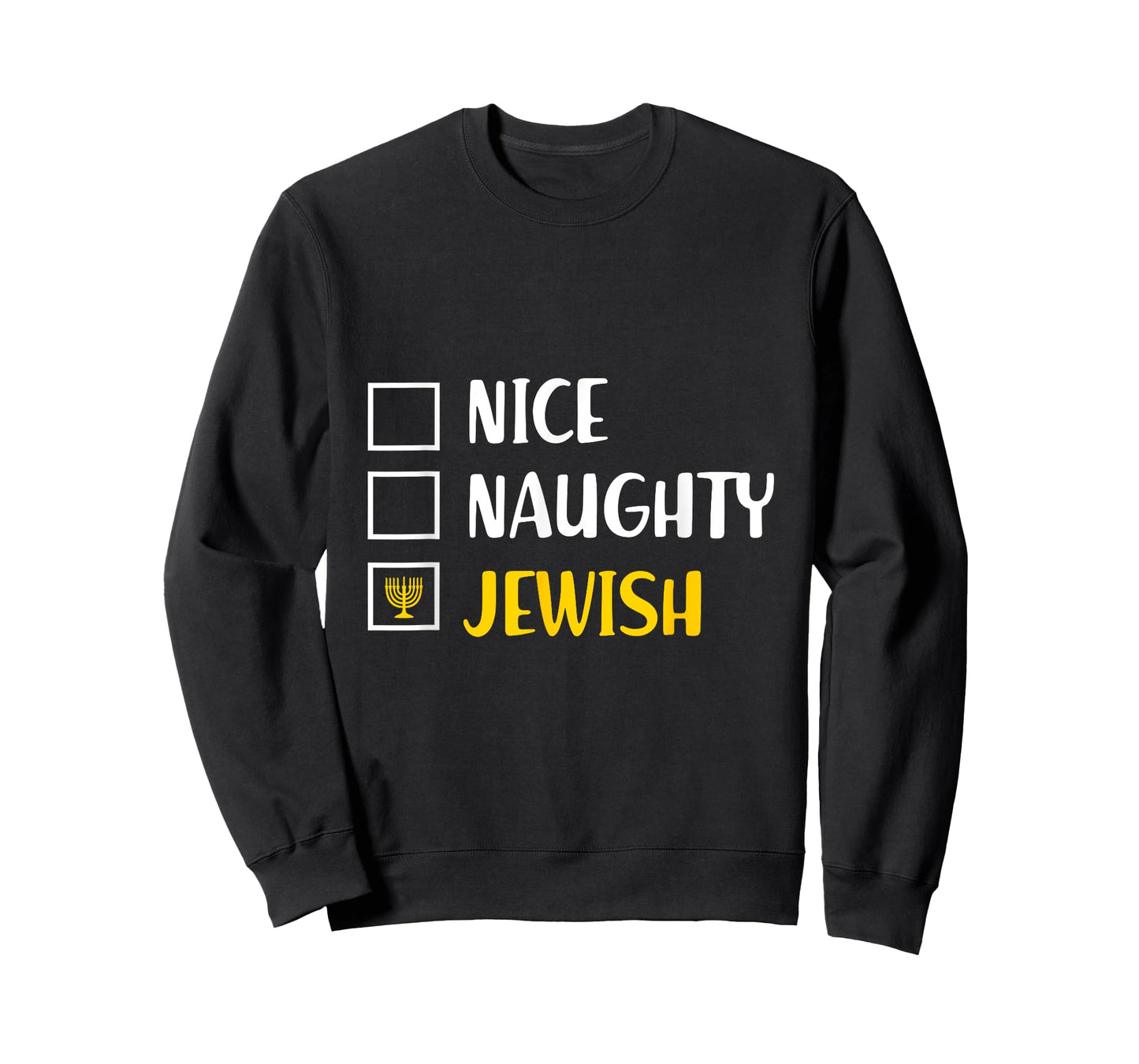 Funny Chanukah s Hanukkah Nice Naughty Jewish T-Shirt
