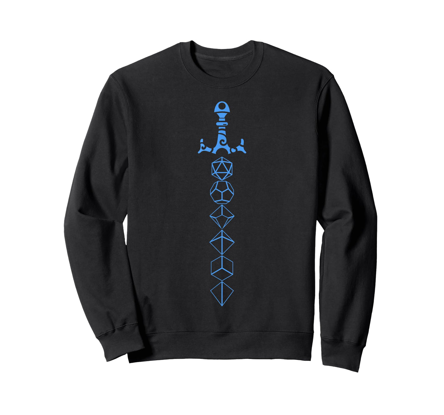 Nerdy Polyhedral Dice Sword D20 Dice Set Collector T-Shirt T-Shirt