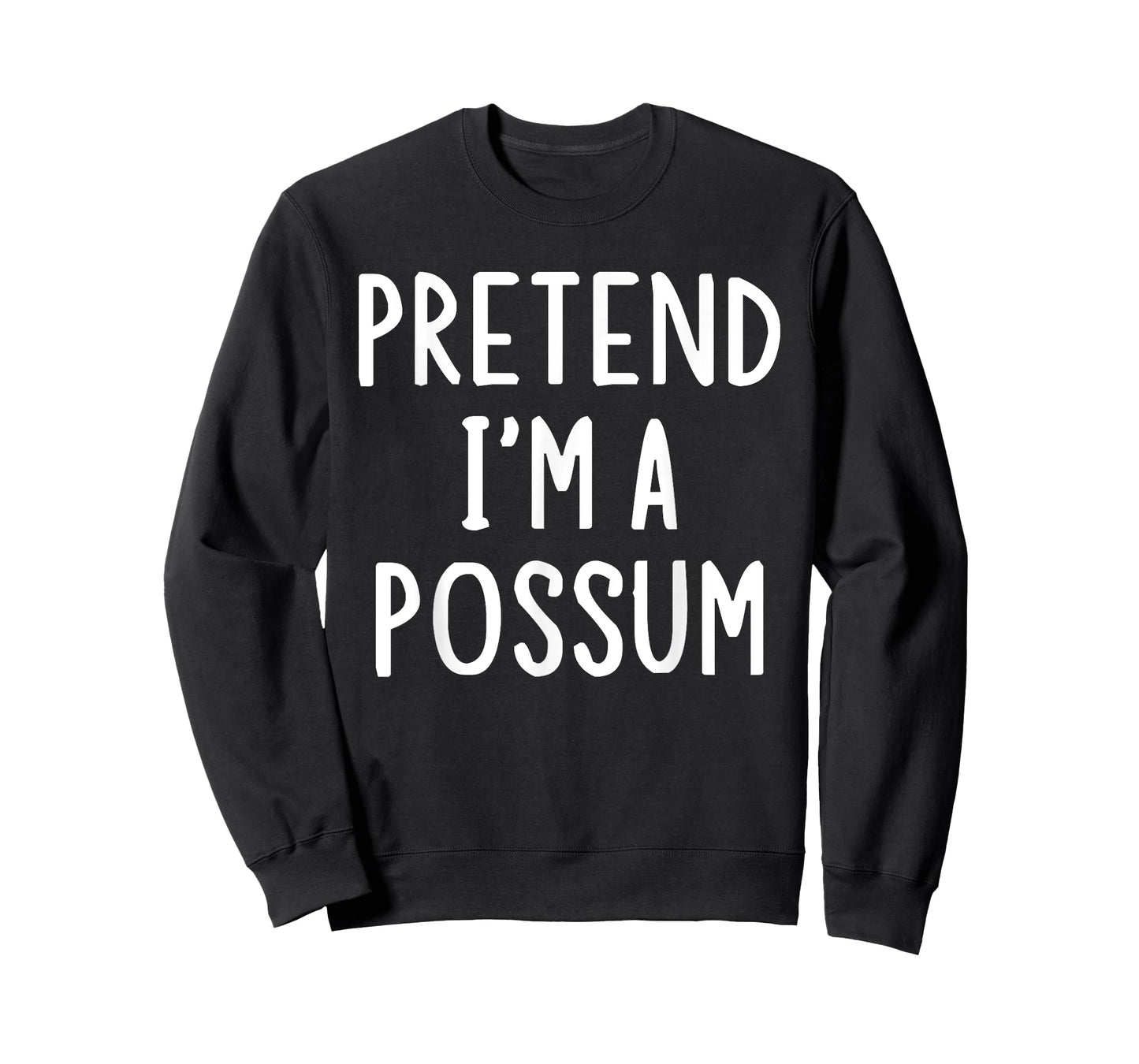Pretend I'm A Possum Lazy Easy Halloween Matching Costume T-Shirt