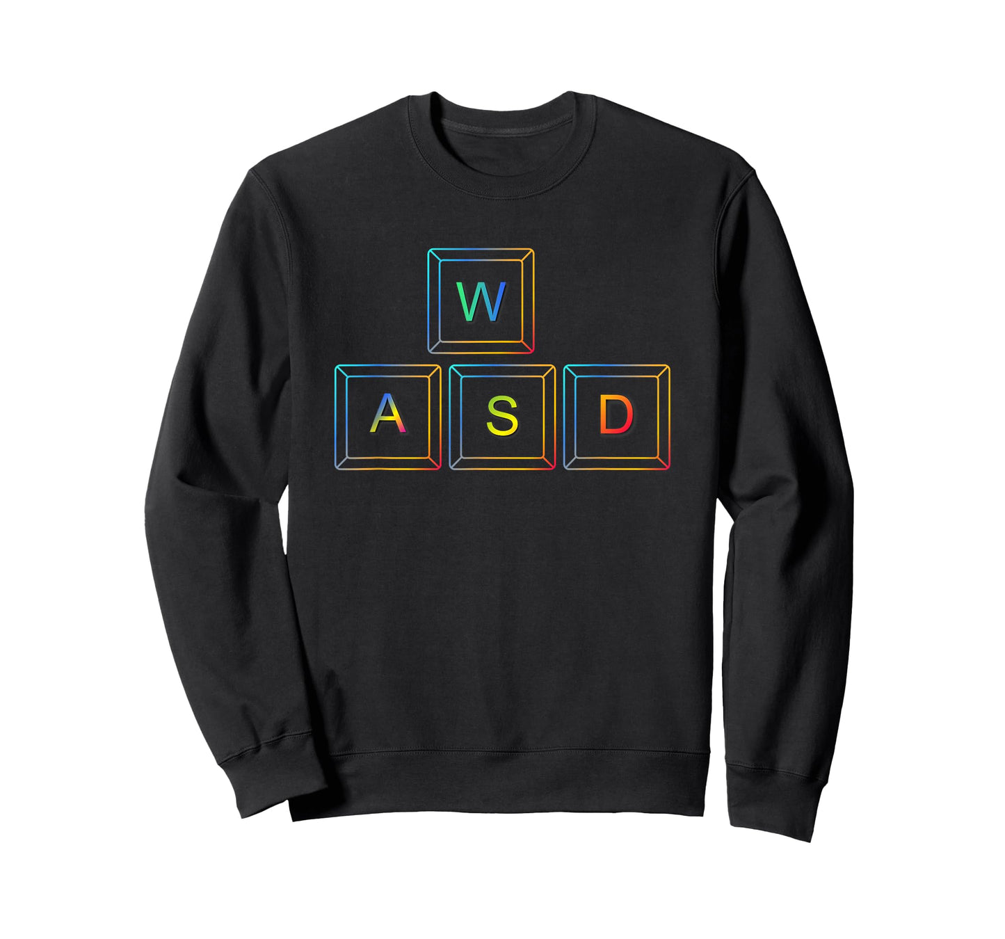 WASD RGB PC Gaming Gift Shirt for Computer Gamers T-Shirt