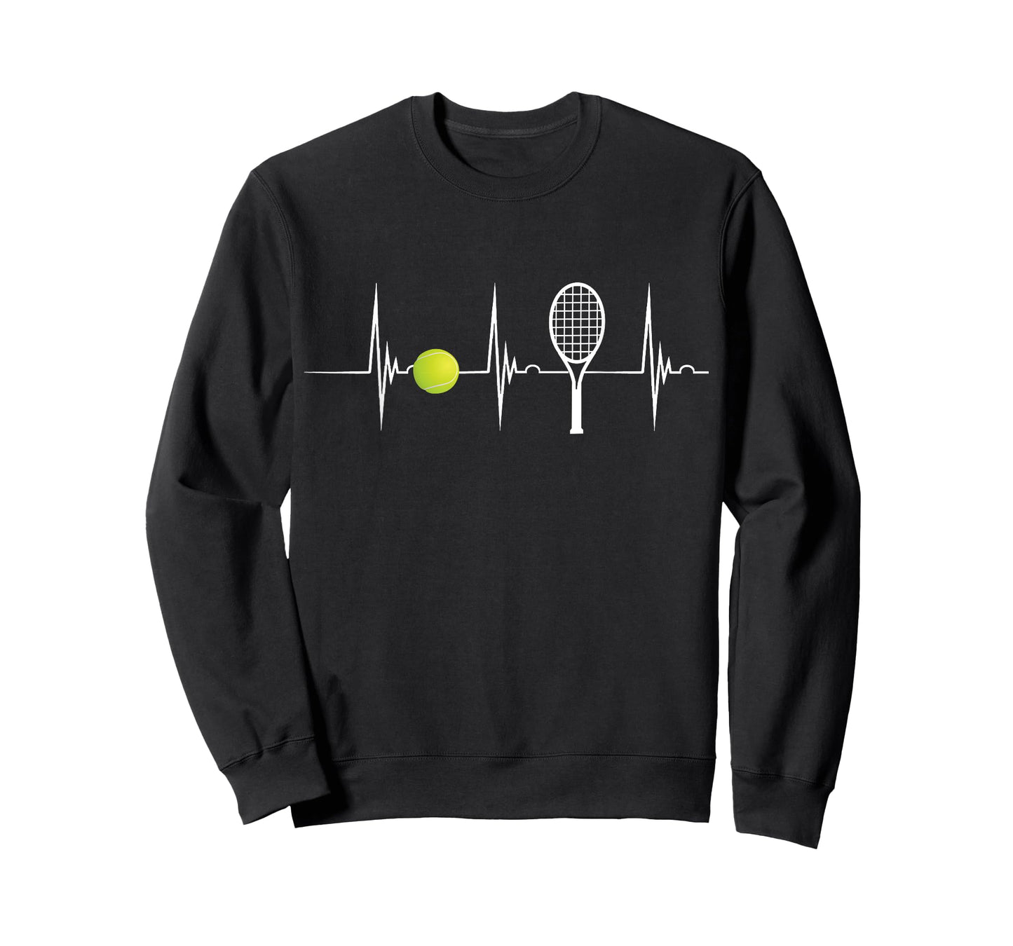 Tennis Lover Tennis Heartbeat EKG Pulse Racket Sport T-Shirt