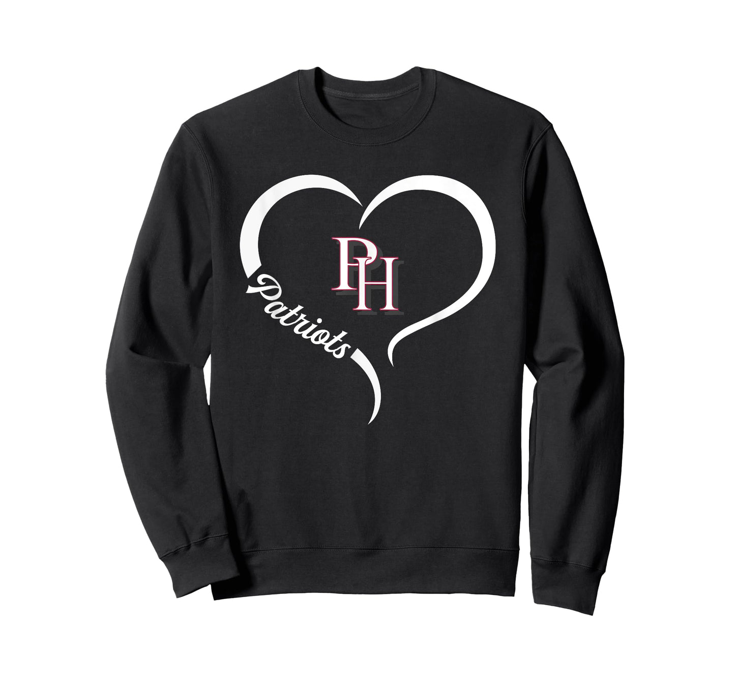 Patrick Henry Patriots Logo Half Heart Slogan HS T-Shirt