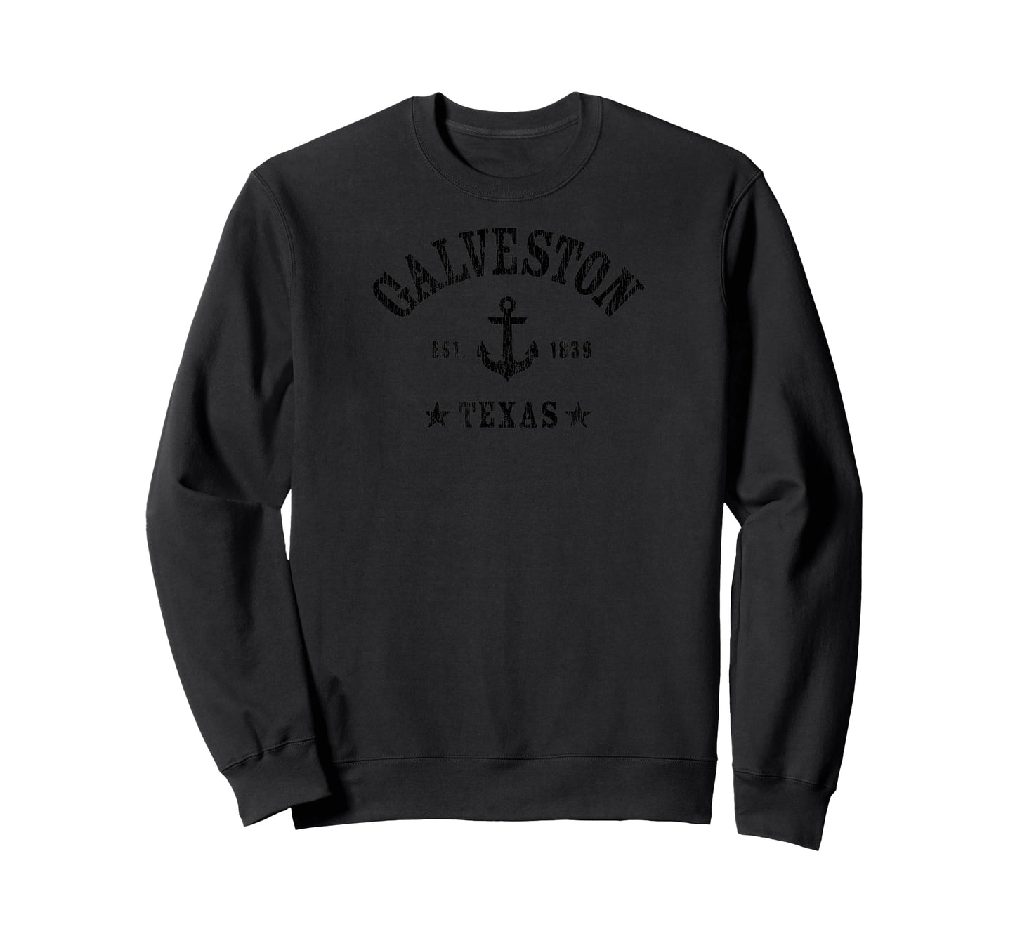 GALVESTON TX Nautical Design W. Anchor & Details, Est. 1839 T-Shirt